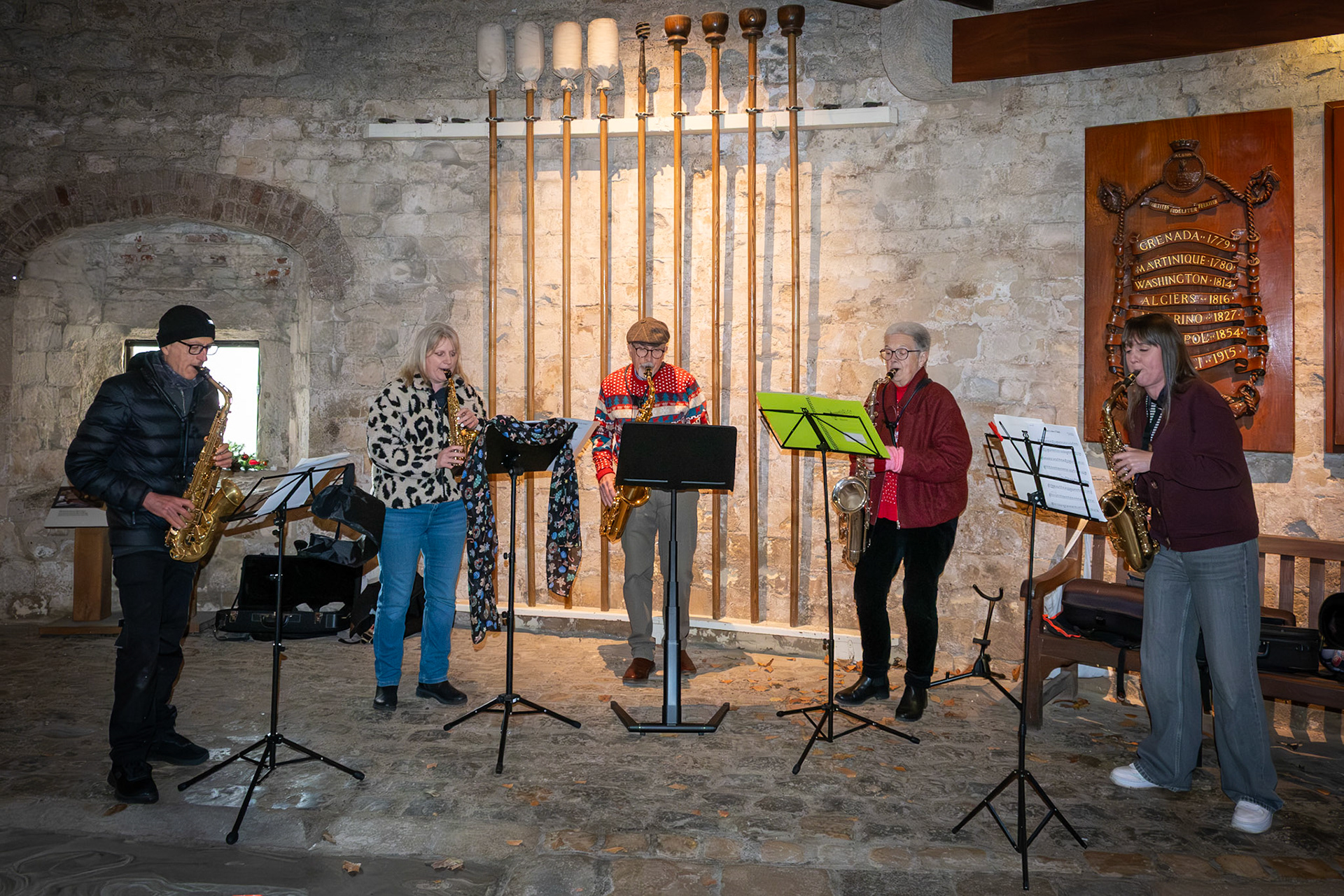 Saxophone Quintet. Walmer Castle, 14th December, 2025.