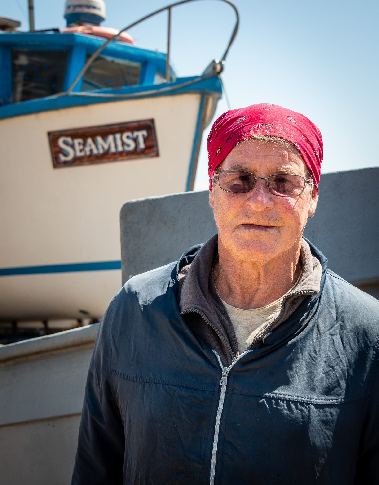 KJ, a local writer of comedies. Deal seafront, 17th May, 2025. 