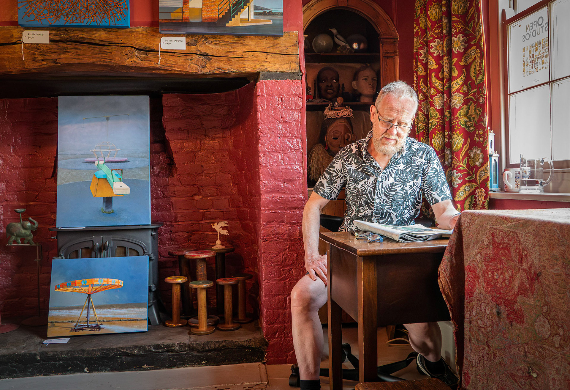 Open Studios, Deal, 24th June: Jim Robertshaw, painter and printmaker, Middle Stree.