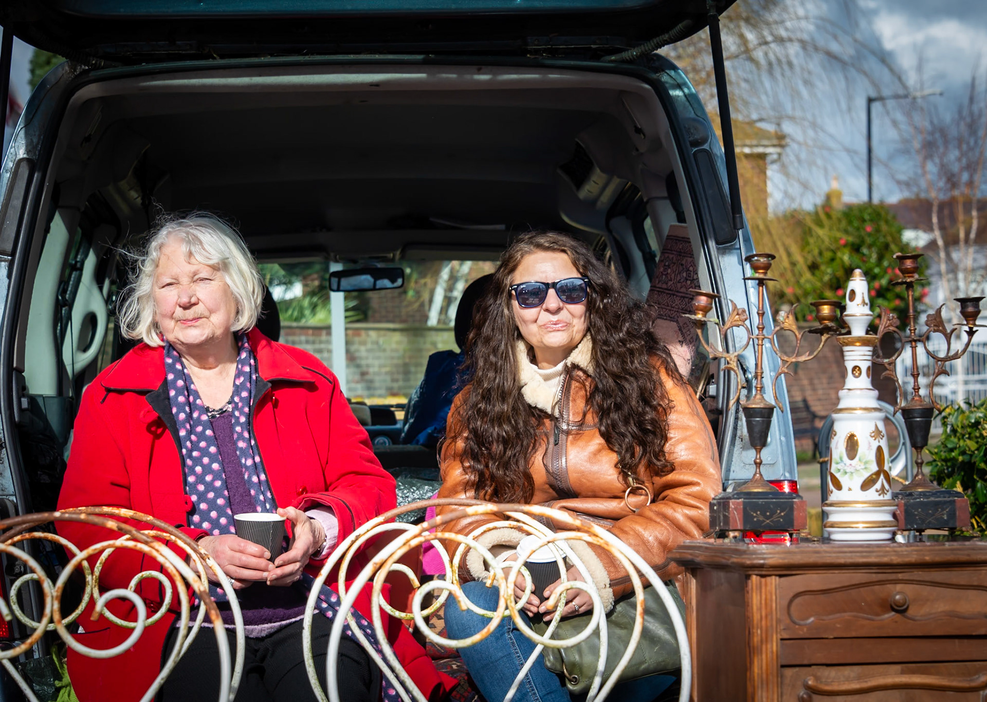Annie and her daughter Nikki: the Vintage Rebels. Deal Market, 24th February, 2024.