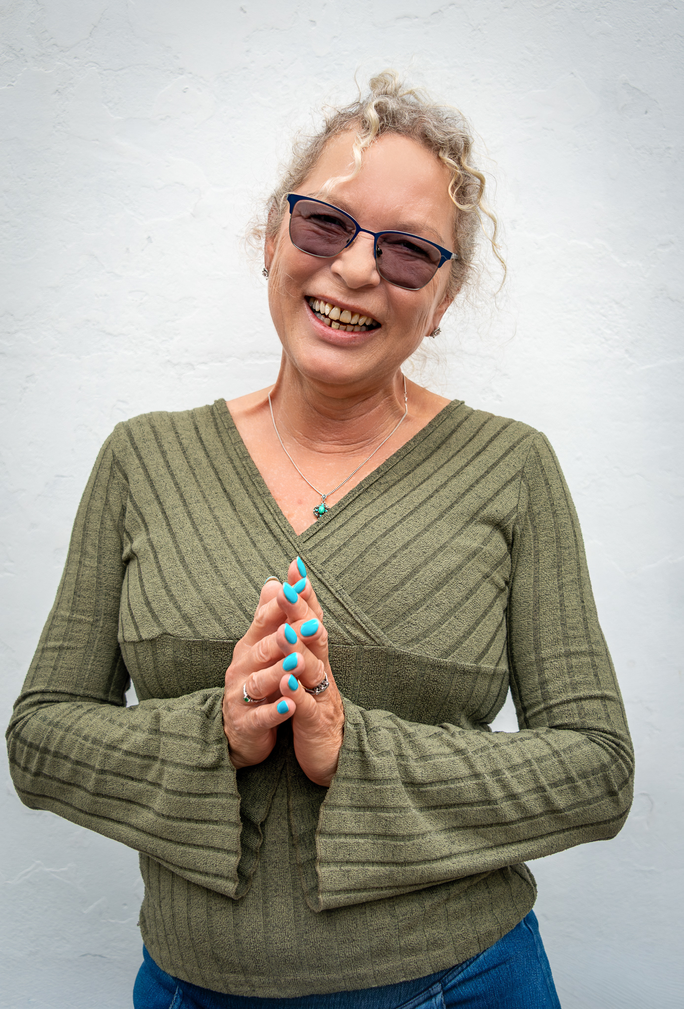 Zsu Zsa, a Geological Engineer of Hungarian origin but long term local resident. St Georges Road, 16th August, 2025.