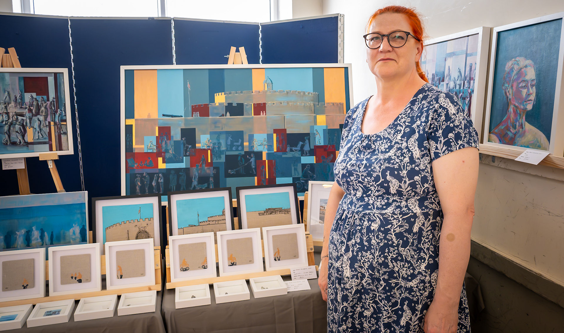 Emma Elizabeth Owen, oils, acryilc and inkpen.