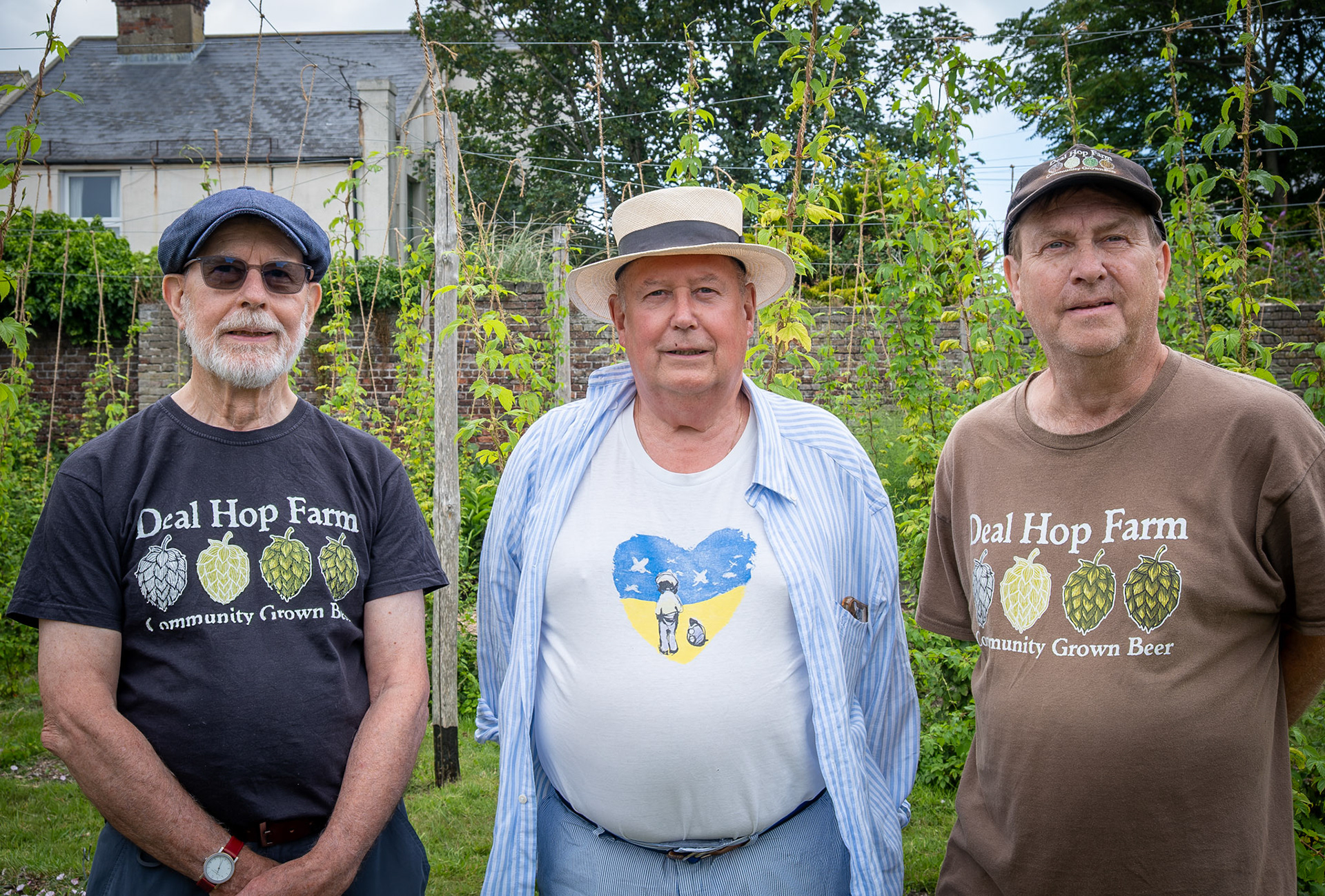 John, Graham and Terry, Committee members of Deal Hop Farm and promoters of Community Grown Beer