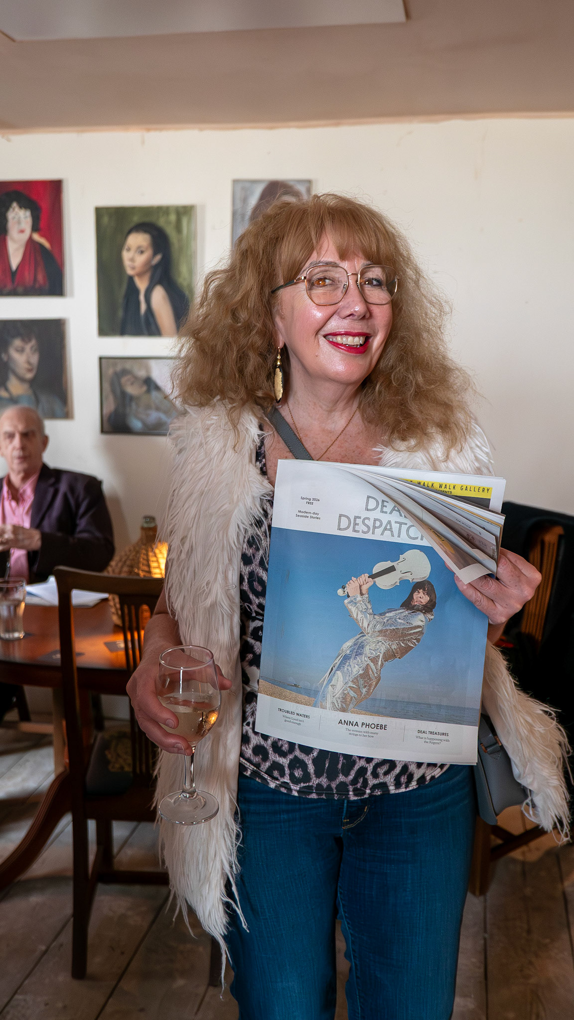 Stephanie Fuller, an artist. Deal Despach Launch, 10th April.