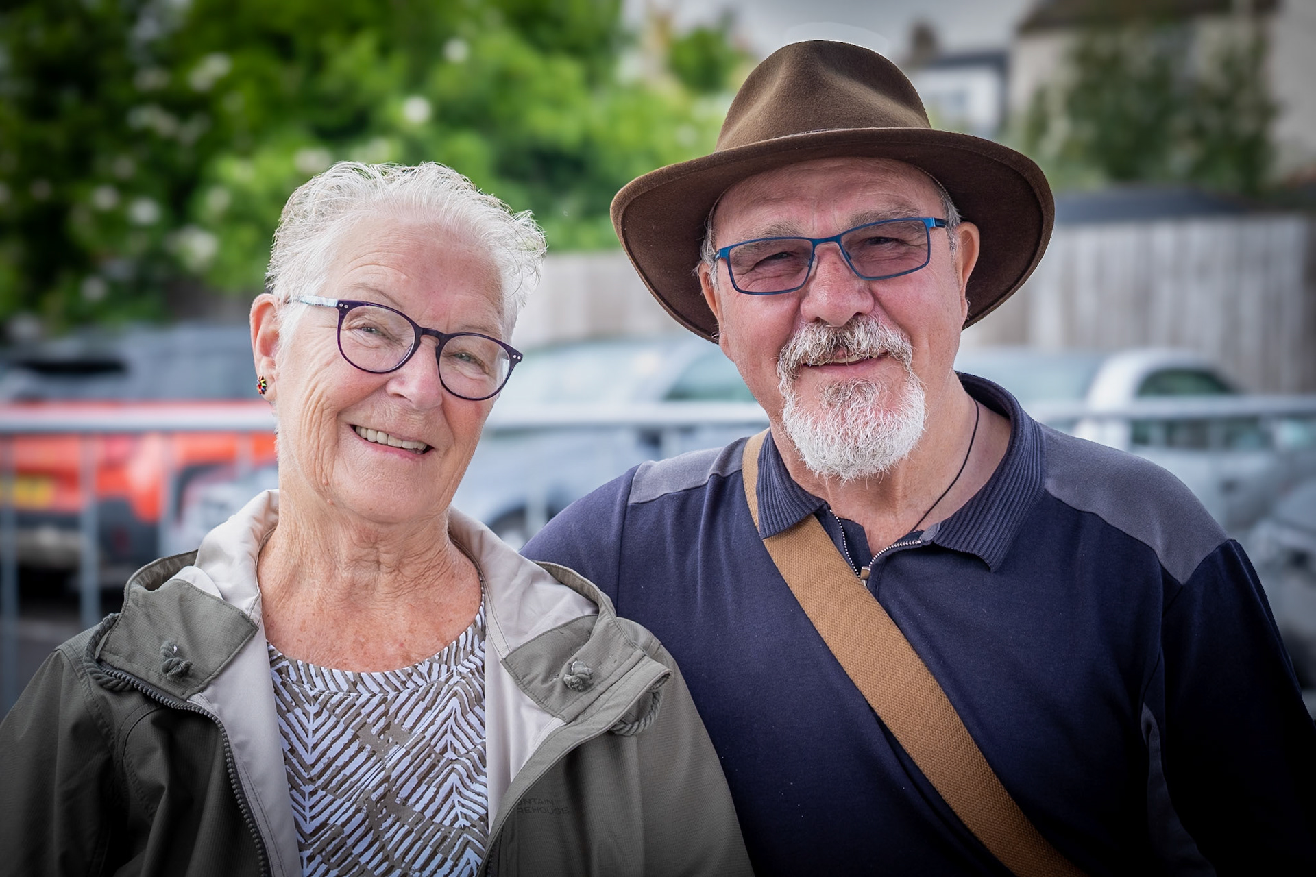 Carole and Bob on their wedding anniversary. Hog on the Run Coffee Bar, Deal Market, 19th July, 2025.