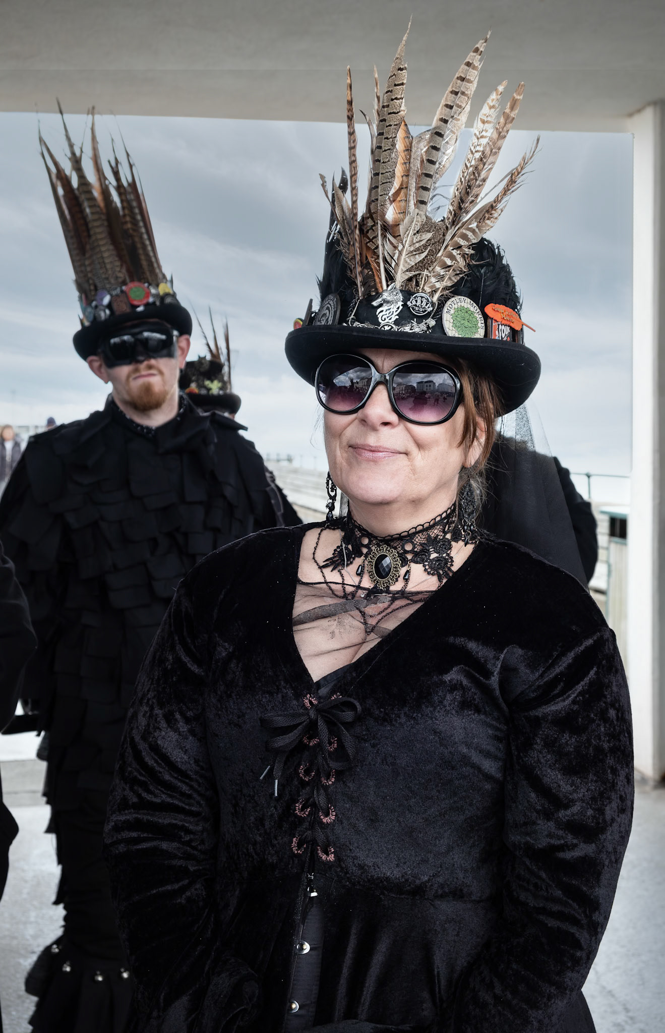 Wolfshead and Vixen Morris Dancers visiting from Rochester. Deal Pier, 16th May, 2026. https://wolfsheadandvixen.com/