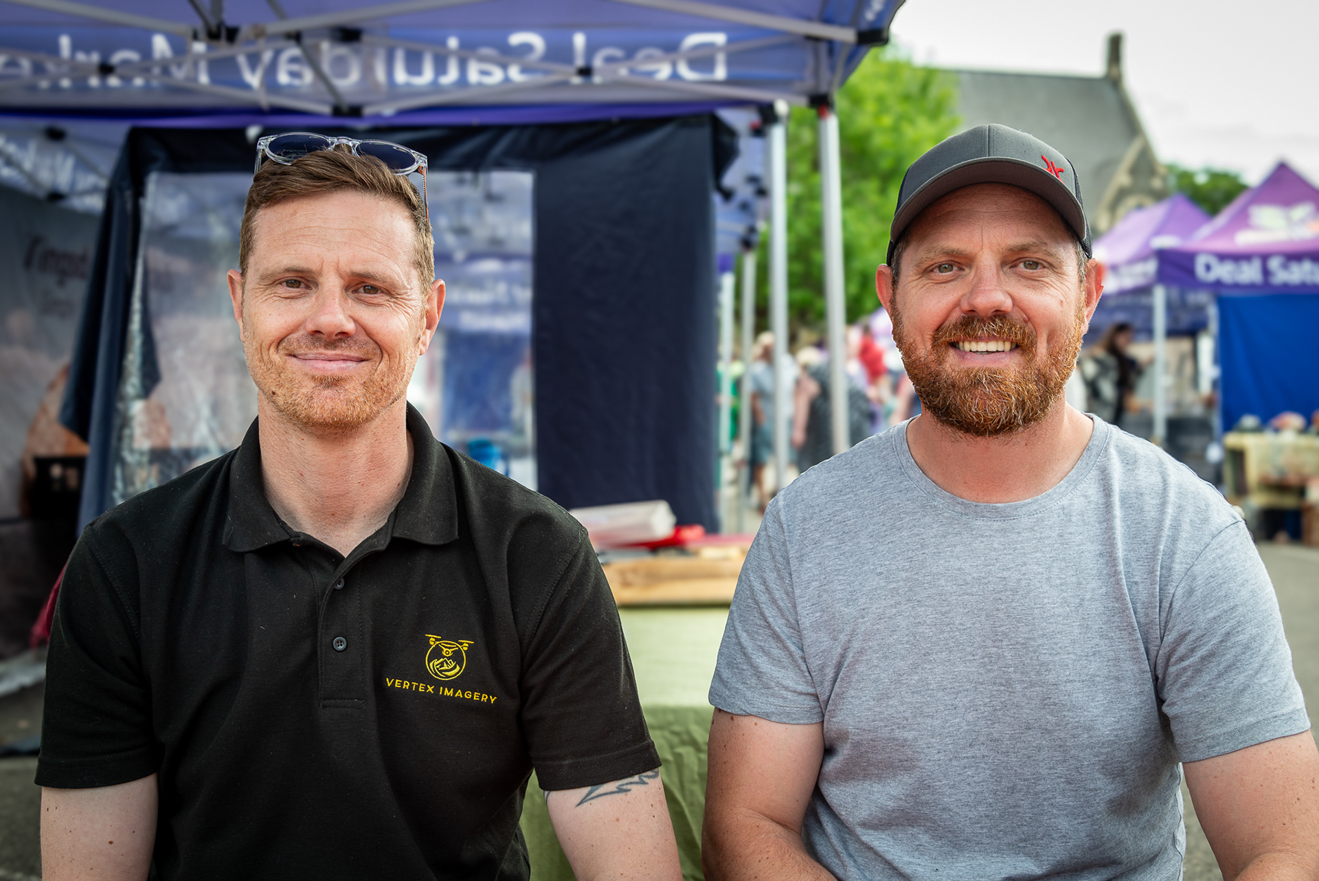 Stefan and his brother Ryan who joined me for coffee at The Real Deal Roasters, Deal Market, 31st May, 2025. Stefan works for Affinity Water in Folkstone but also runs Vertex Imagery, specialising in drone photography. Ryan a professional abseiler who works on wind farms off the east Kent coast.