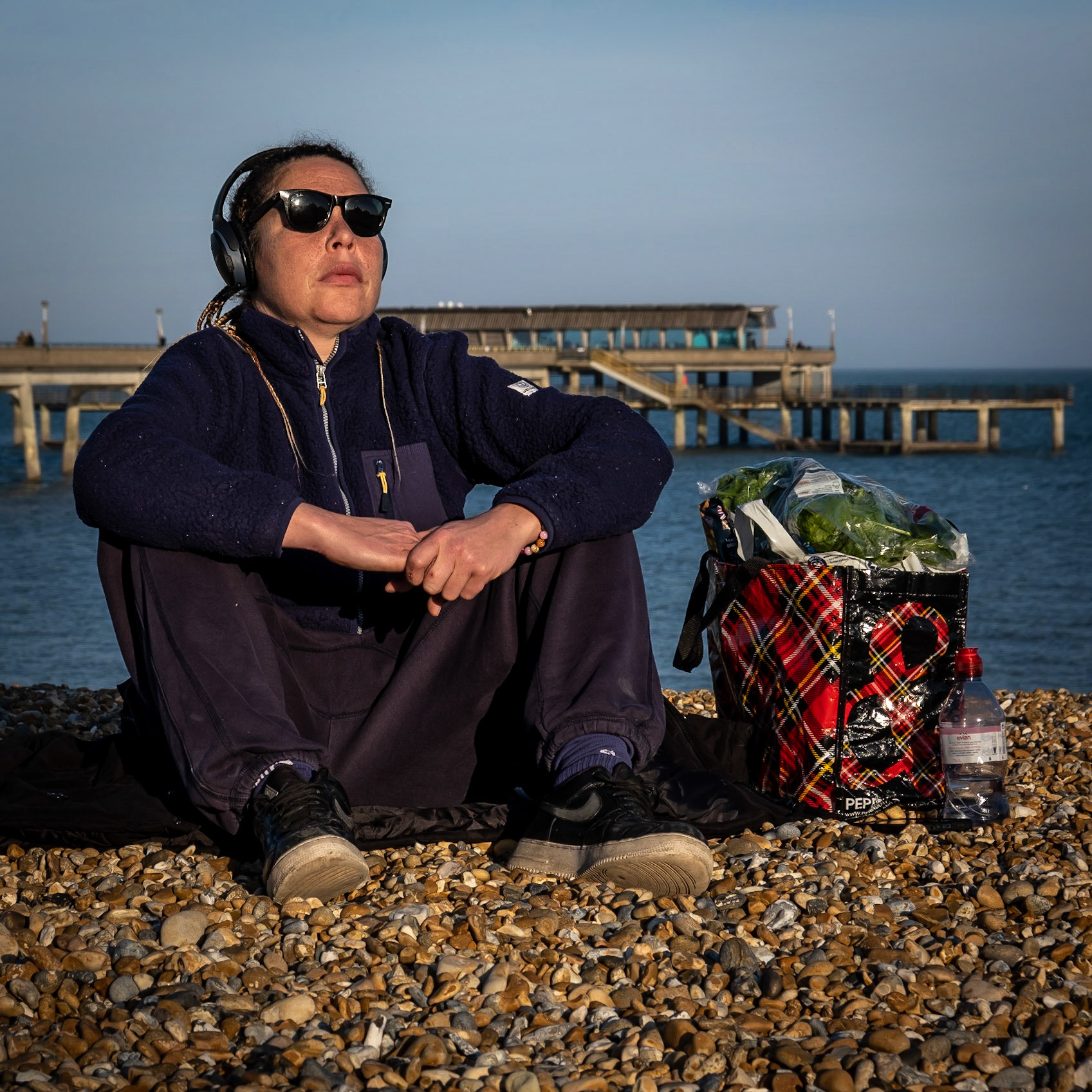 Lucy enjoying the sun on Deal Beach, 15th February. Lucy is an Event Manager at the Troxy Music Venue, Limehouse, London.