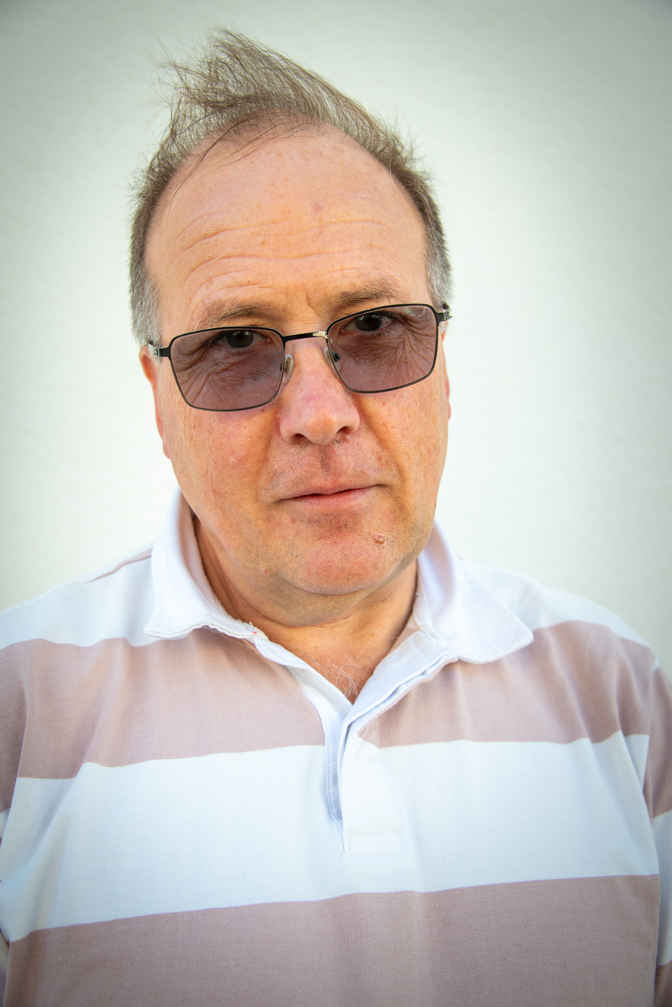 Steve, a designer of railway signaling systems, based in Melbourne, Australia. Steve was visiting his friend, the local artist, Susan Beresford, in Deal. The Just Reproach, Deal's Micropub, King Street, 4th October, 2025. 