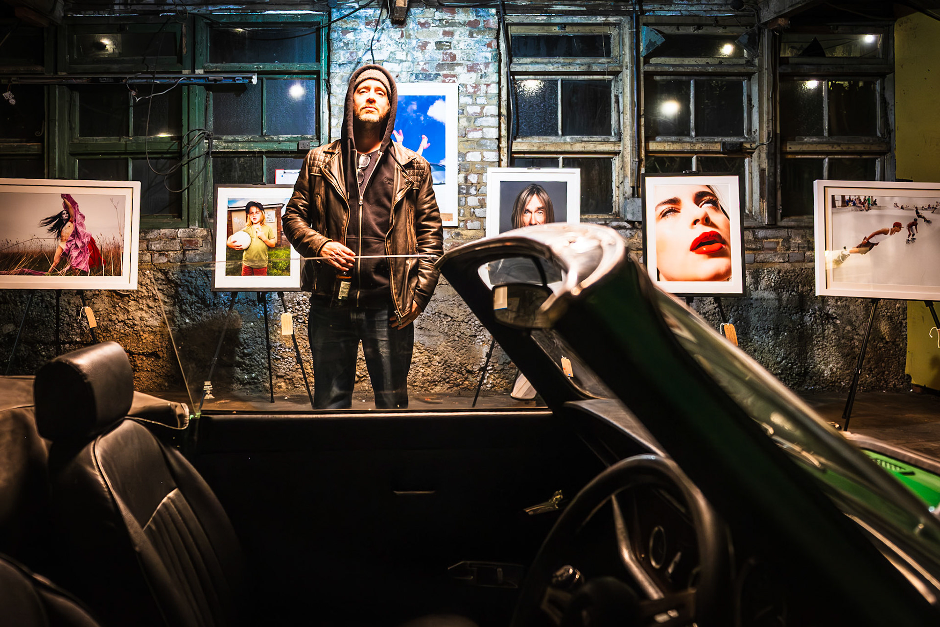 Rob Baker Ashton, a deal photographer, exhibiting at the Bygga Bo Hygge Pop Up Party. Green Garage, Station Road, Walmer, 4th December, 2025. 