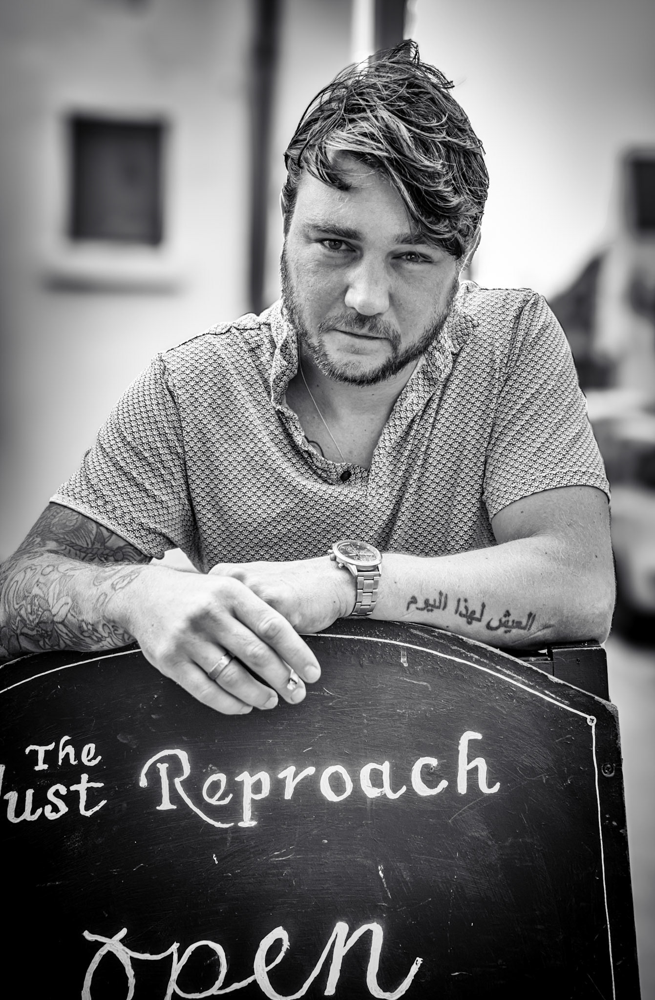 Chris, a builder, at the Just Reproach, 20th July