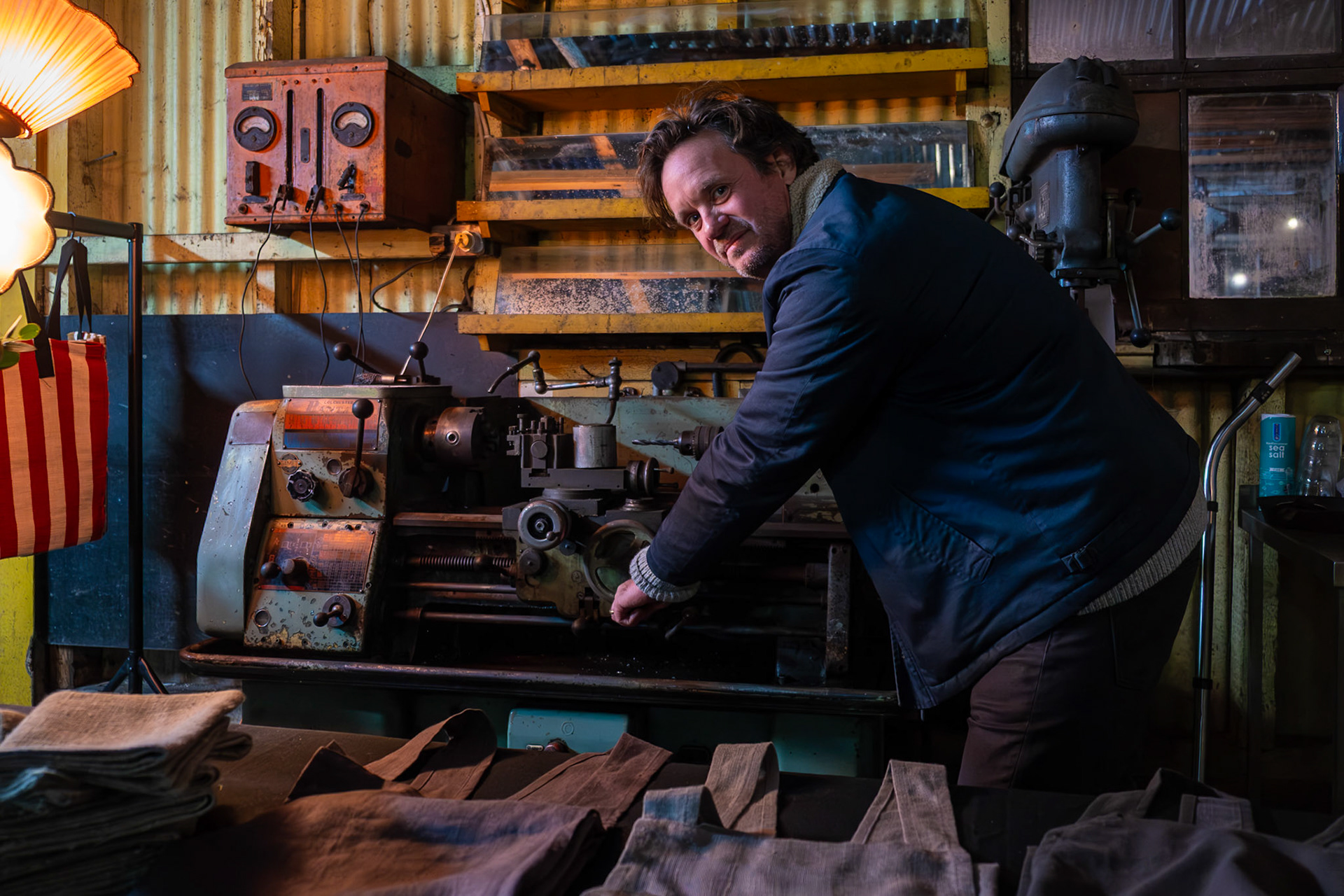 Ian: joint owner of The Green Garage, Station Road, Walmer.  Bygga Bo Hygge Pop Up Party, 4th December, 2025. 