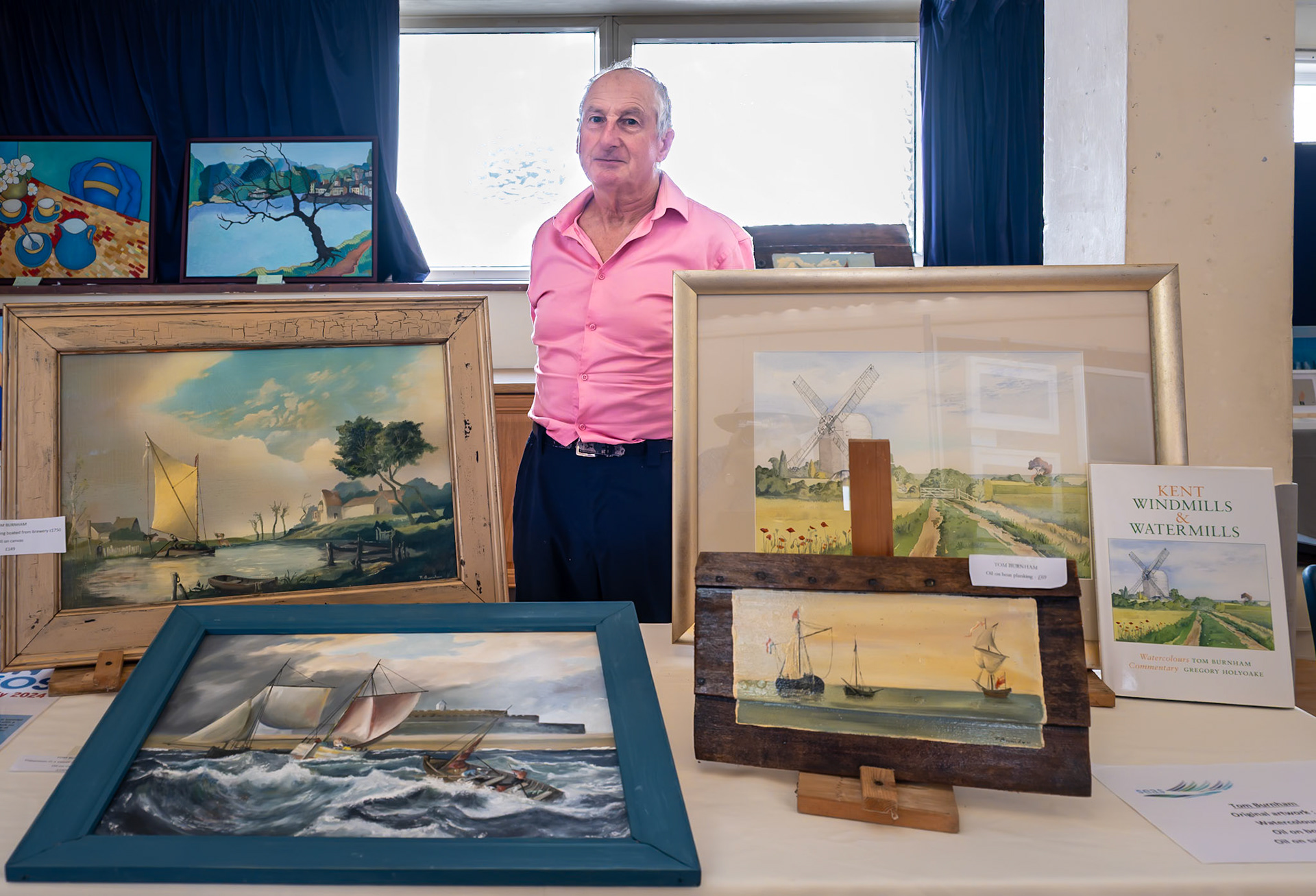 Tom Burnham, oils, watercolour, acrylic, enamel.