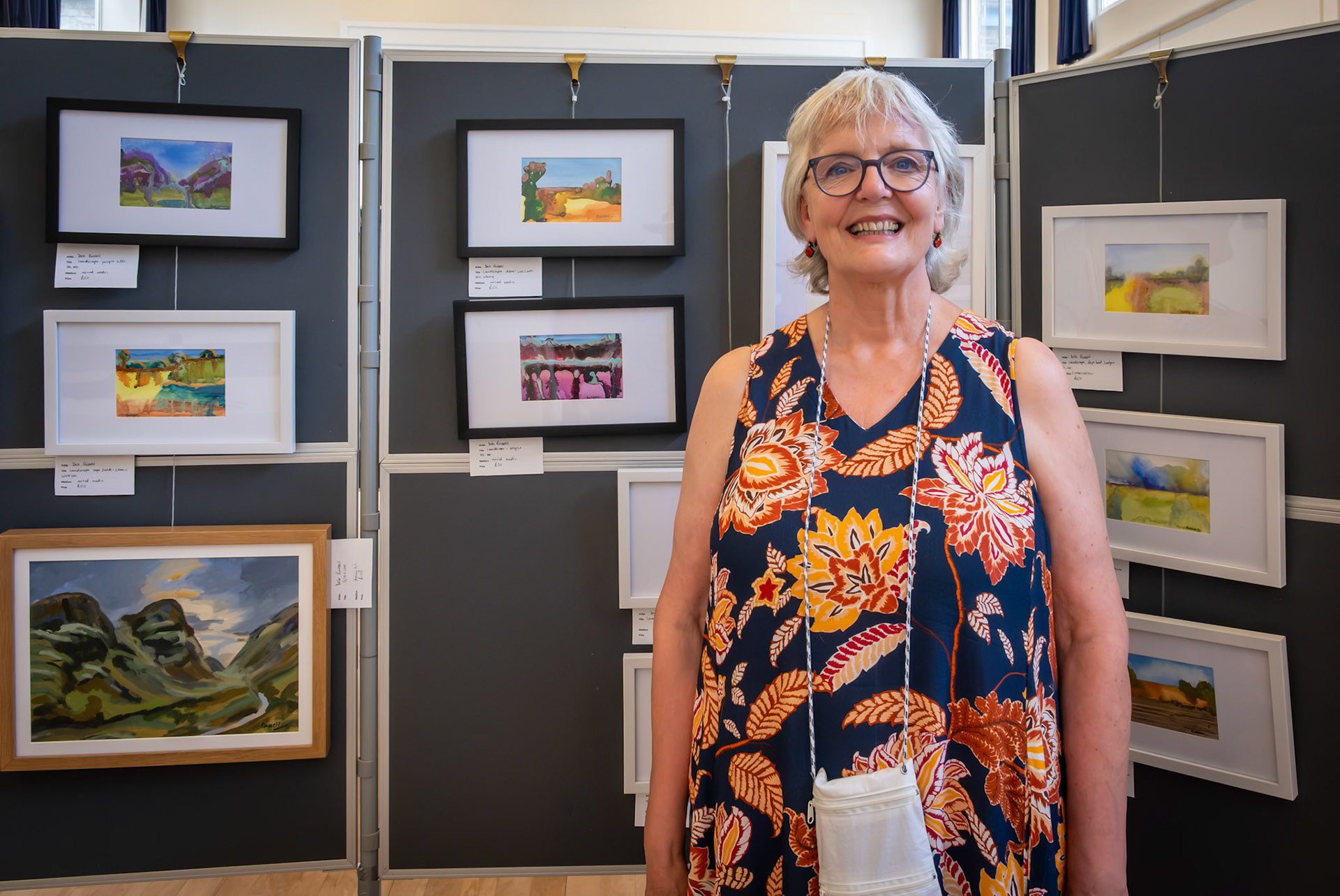 Deb Russel, acrylic, watercolour and pastel.