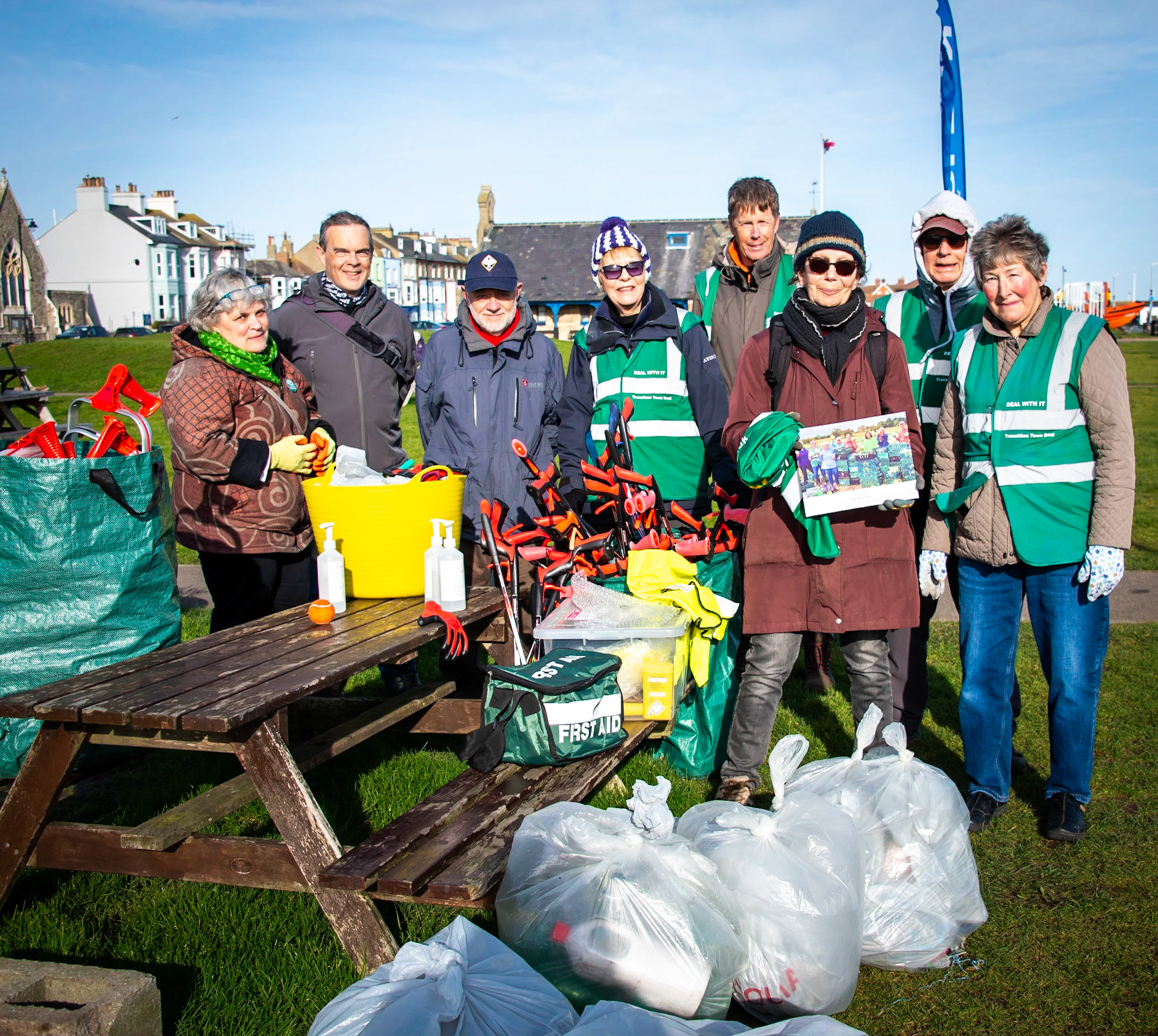 Part of the DealWithIt Group - www.dealwithit.org.  The group, more than 50 strong, clean up the beaches, plant and tidy the railway station garden, and are advocates and campaigners for resilient communities, ecology and climate issues.