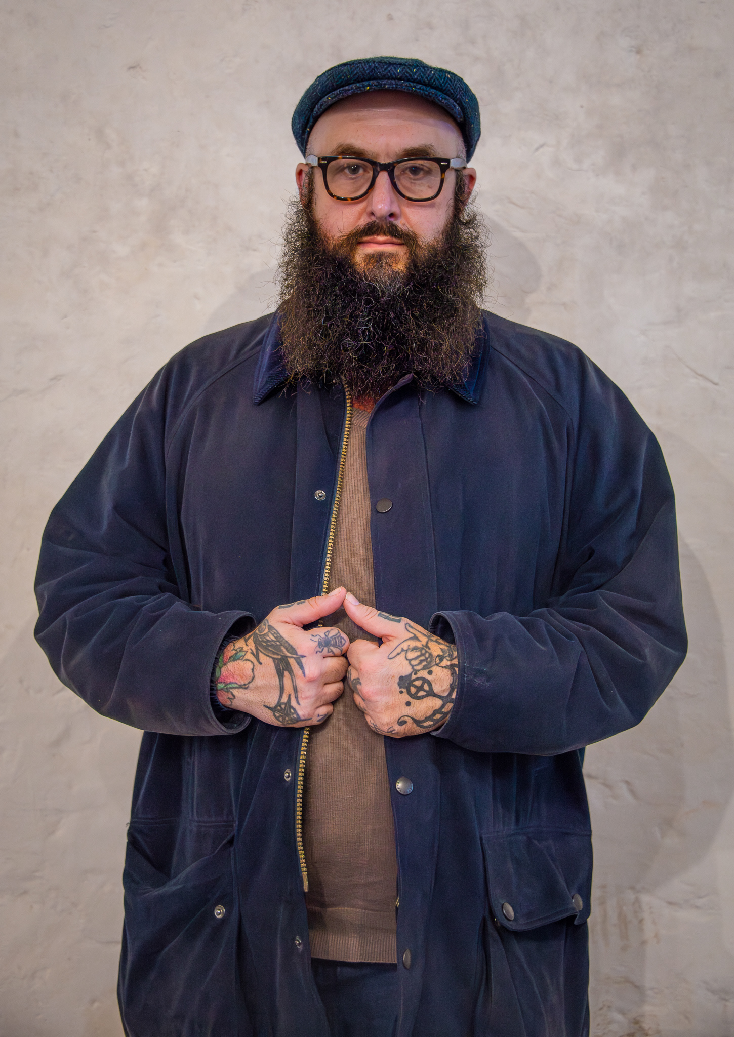 Henry Marten of the Don't Walk, Walk Gallery, Victoria Road, Deal. Henry was on duty looking after an exhibition of paintings and photographs at Deal Castle, 1st November, 2025.