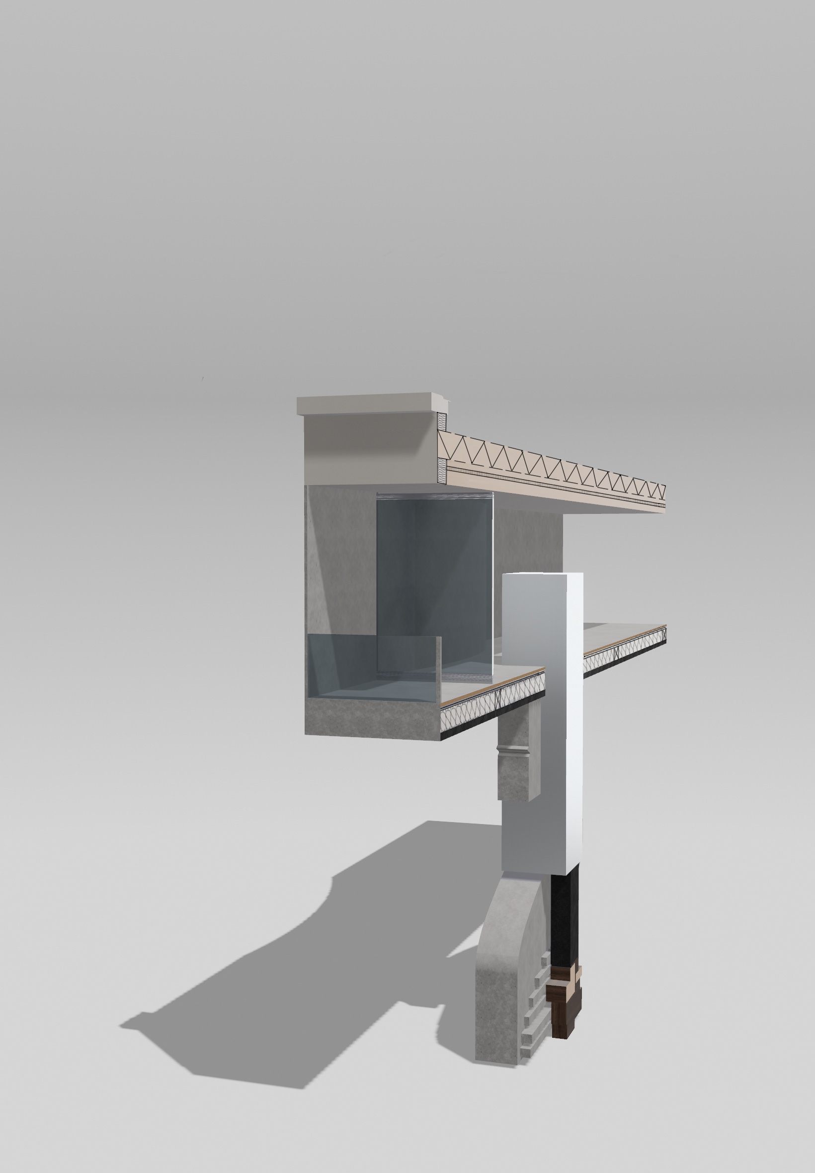 1: 50 FRAGMENT STUDY, PERSPECTIVE SECTION