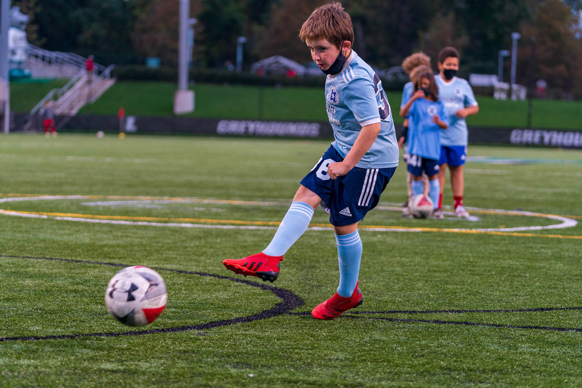 Members of the Mt. Washington Soccer Club (rec and travel) visited the Loyola Greyhounds for a game against Lafayette on Saturday, October 9, 2021.