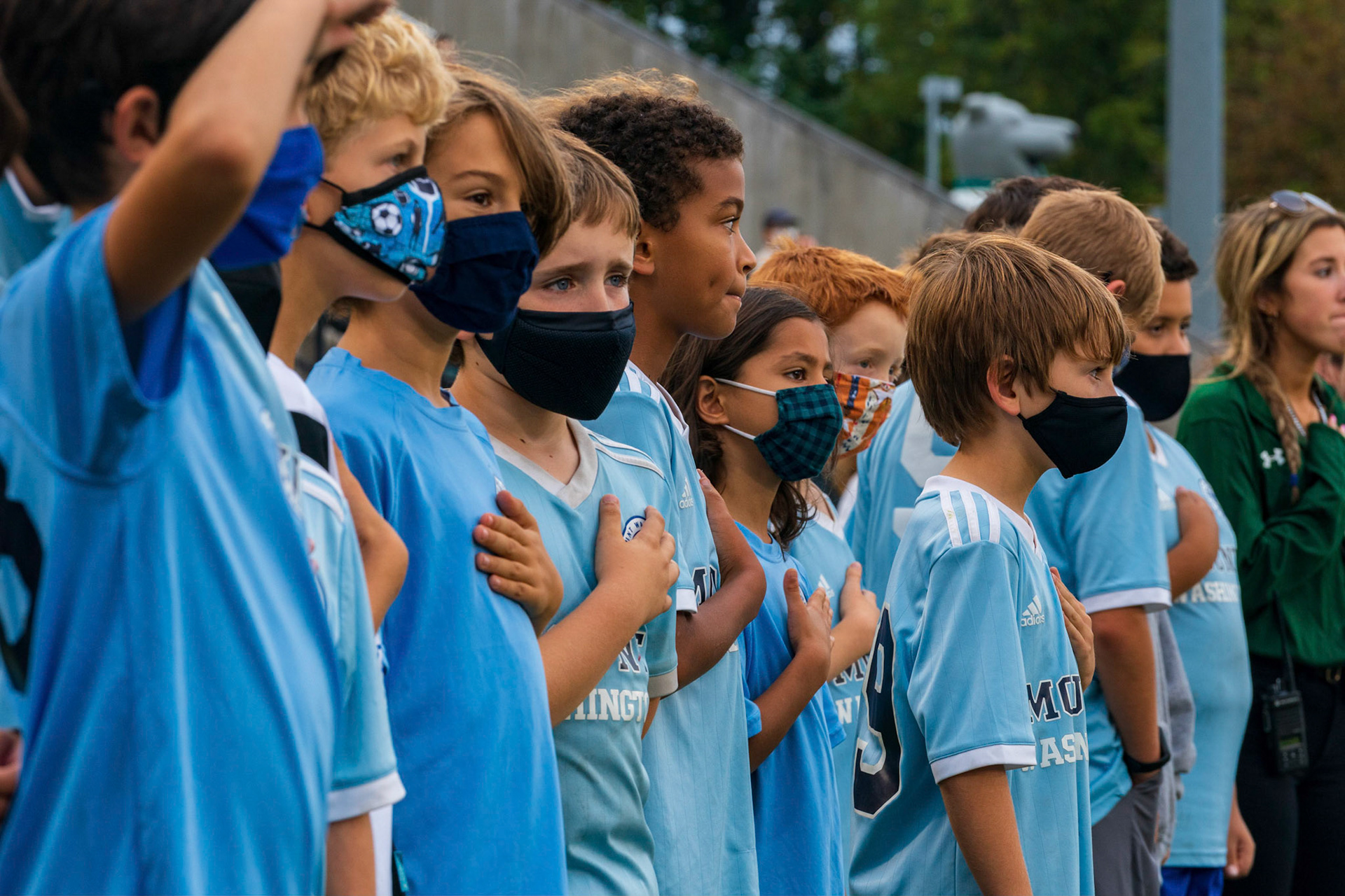Members of the Mt. Washington Soccer Club (rec and travel) visited the Loyola Greyhounds for a game against Lafayette on Saturday, October 9, 2021.