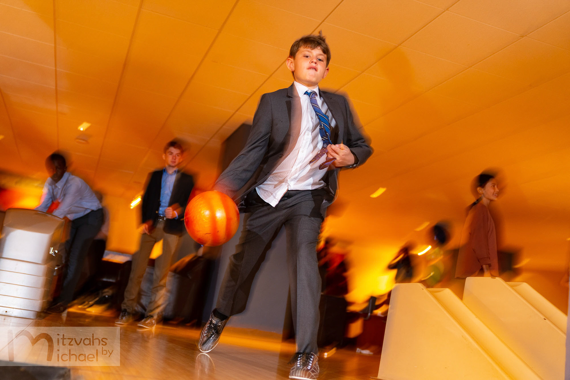 Ben’s Temple Micah Bar Mitzvah kid’s party at Pinstripes in Georgetown and family dinner at Sfoglina in Van Ness.