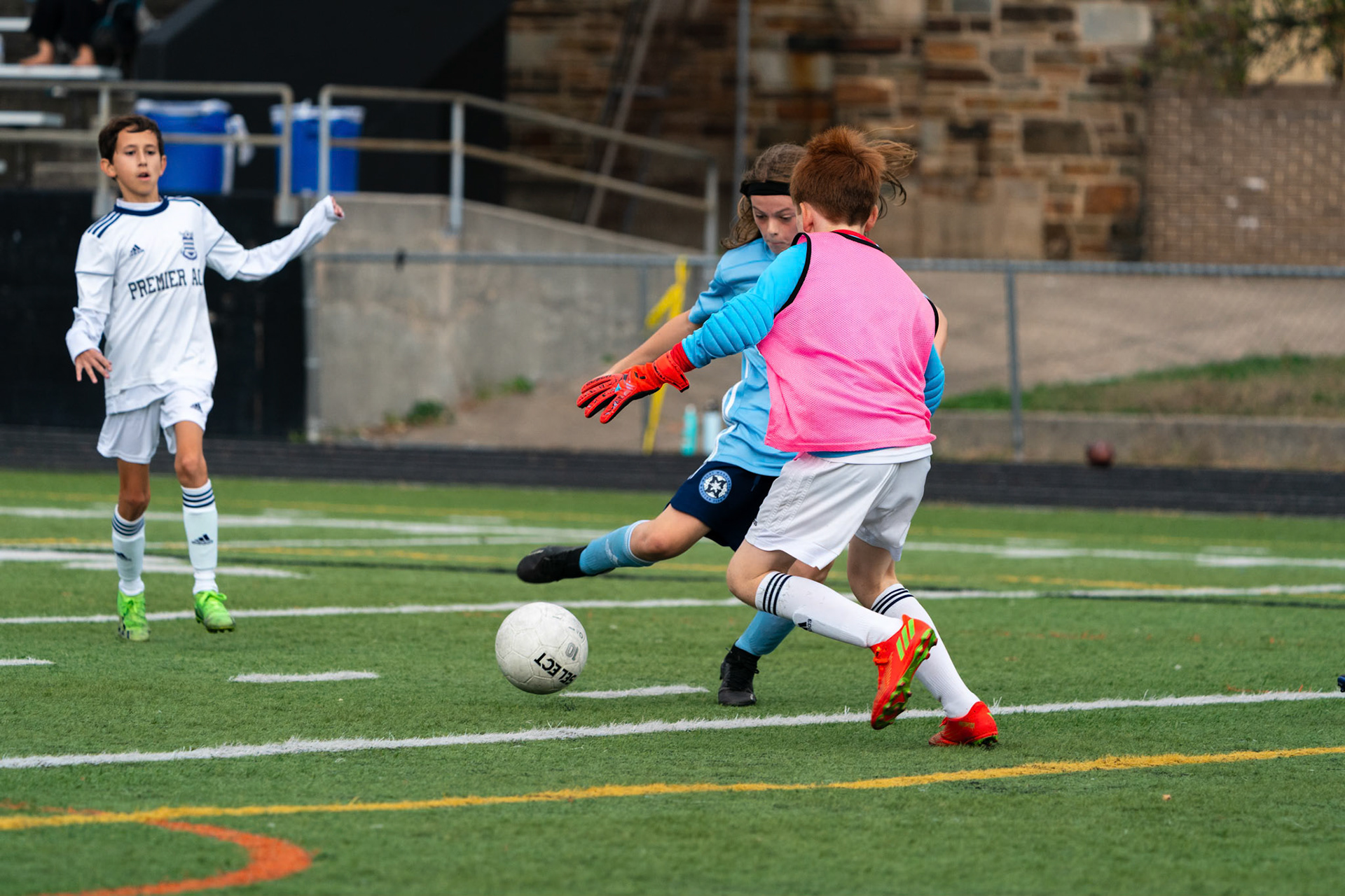 Goalie gave up a rebound.