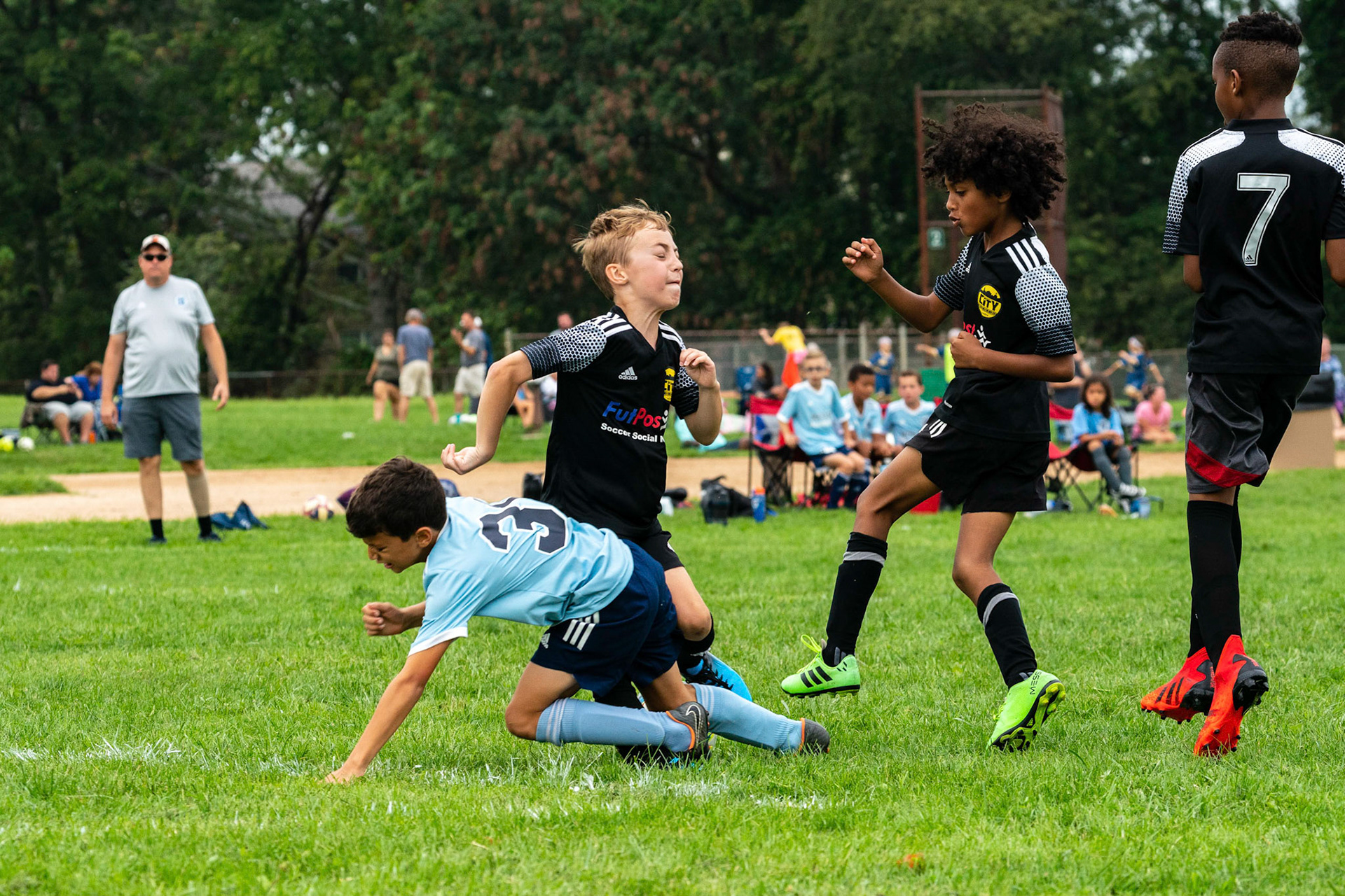The Mt. Washington U10 Travel soccer team plays in the Labor Day Tournament.