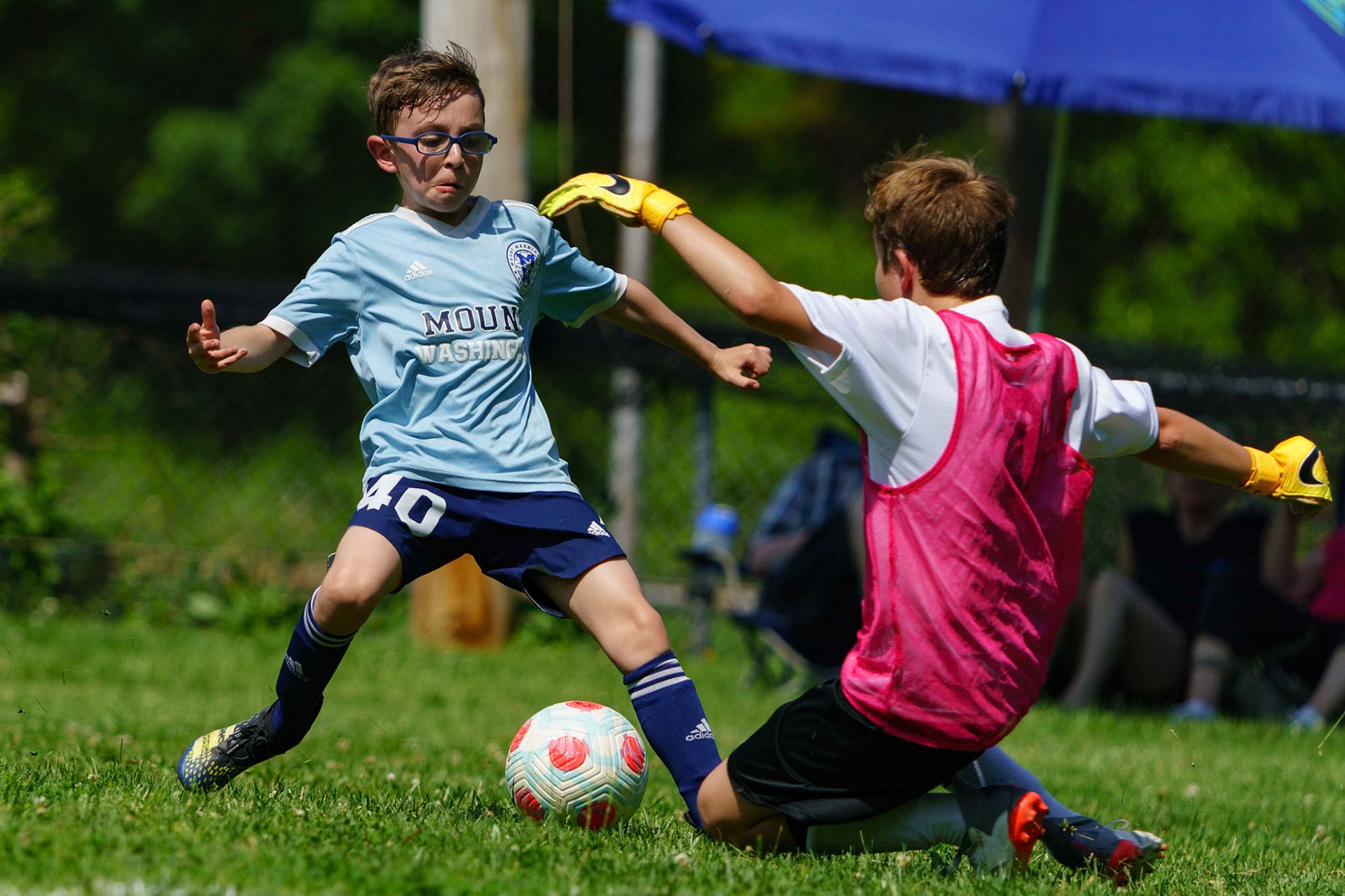 The Mt. Washington Soccer Club U11’s last soccer game of the spring season, a victory.