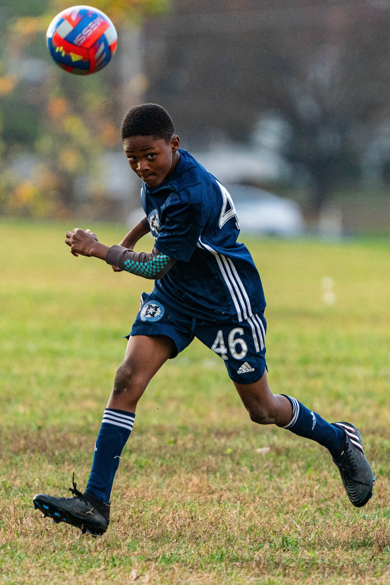 Treme did not head this ball as Mt. Washington defeats Freedom SC 2-1 in their final game of fall 2022.