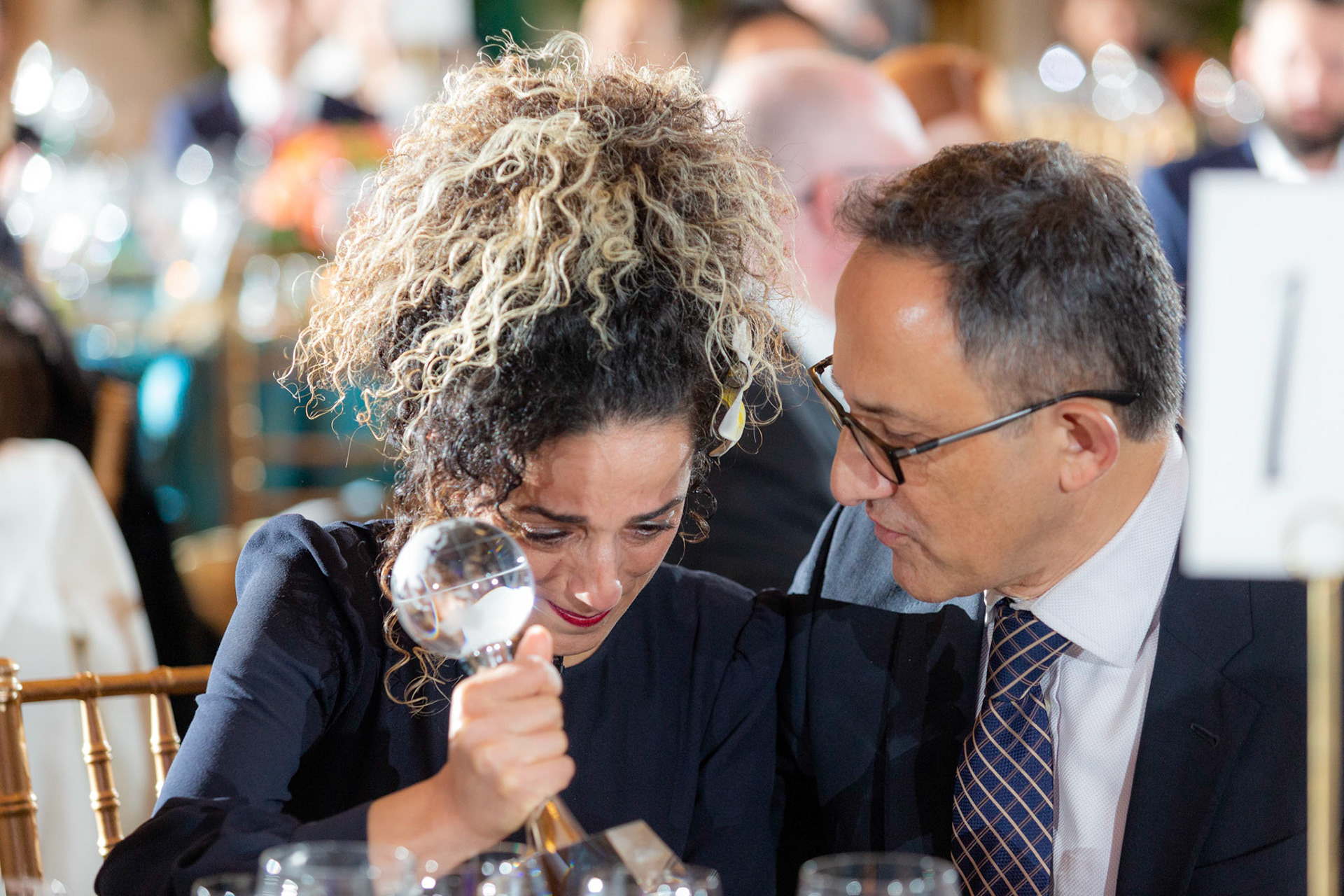 America Abroad Media (AAM) presents their annual gala awards dinner at the Andrew Mellon Auditorium in Washington D.C. on Tuesday, November 5, 2019. Honorees included Egyptian actress Yousra, Iranian activist and journalist Masih Alinejad, and film director Peter Berg.