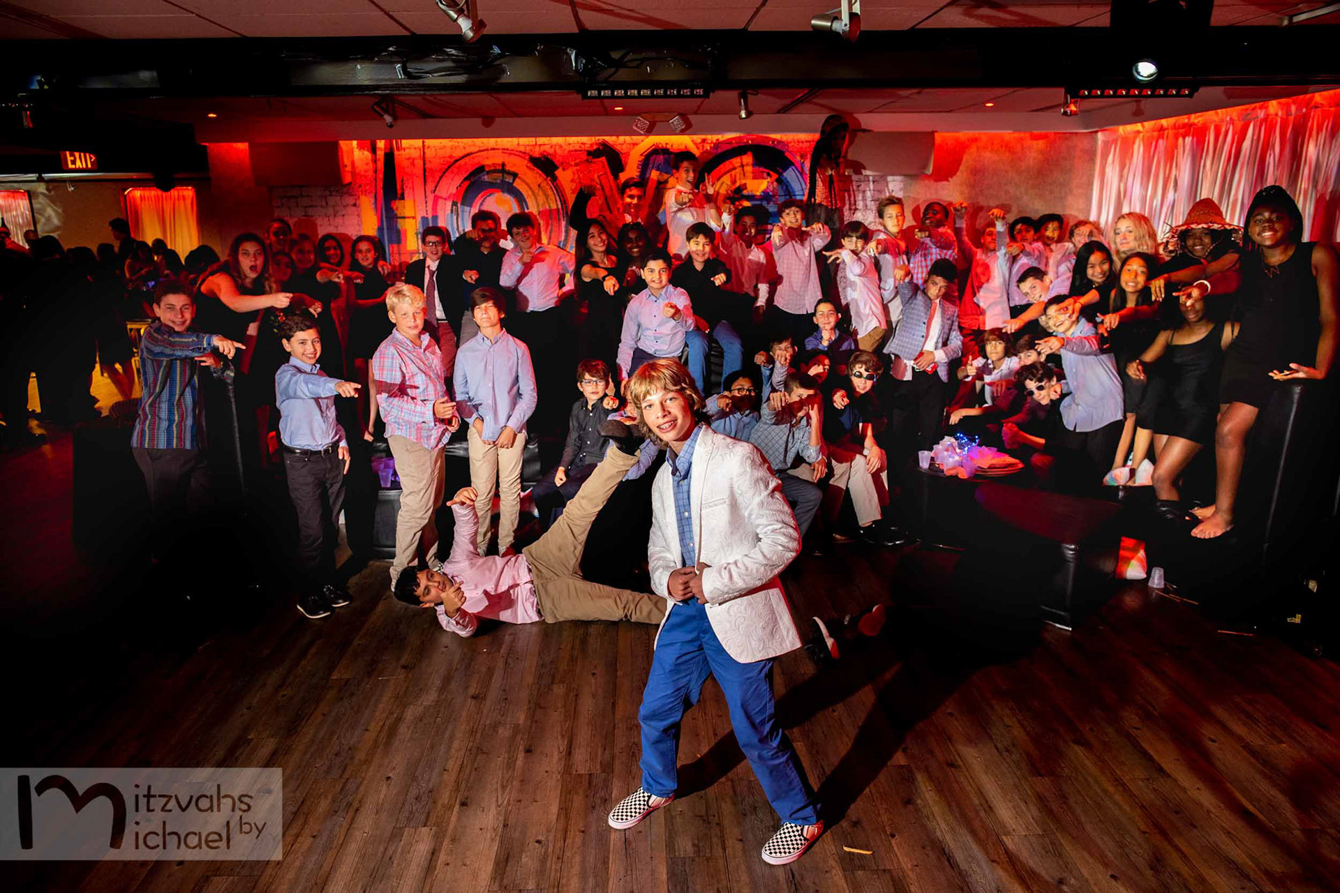 Brandon’s Bar Mitzvah party at The Loft at 4935 in Bethesda, MD.