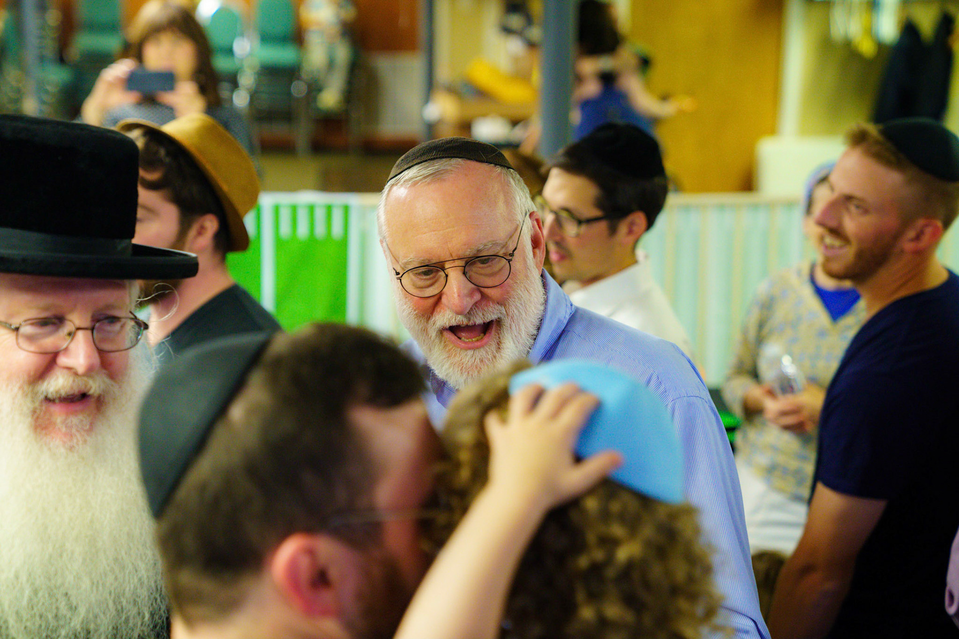 Daniel’s upsherin on the occasion of his third birthday at Rabbi Goldberger’s shul, Tiferes Yisroel.