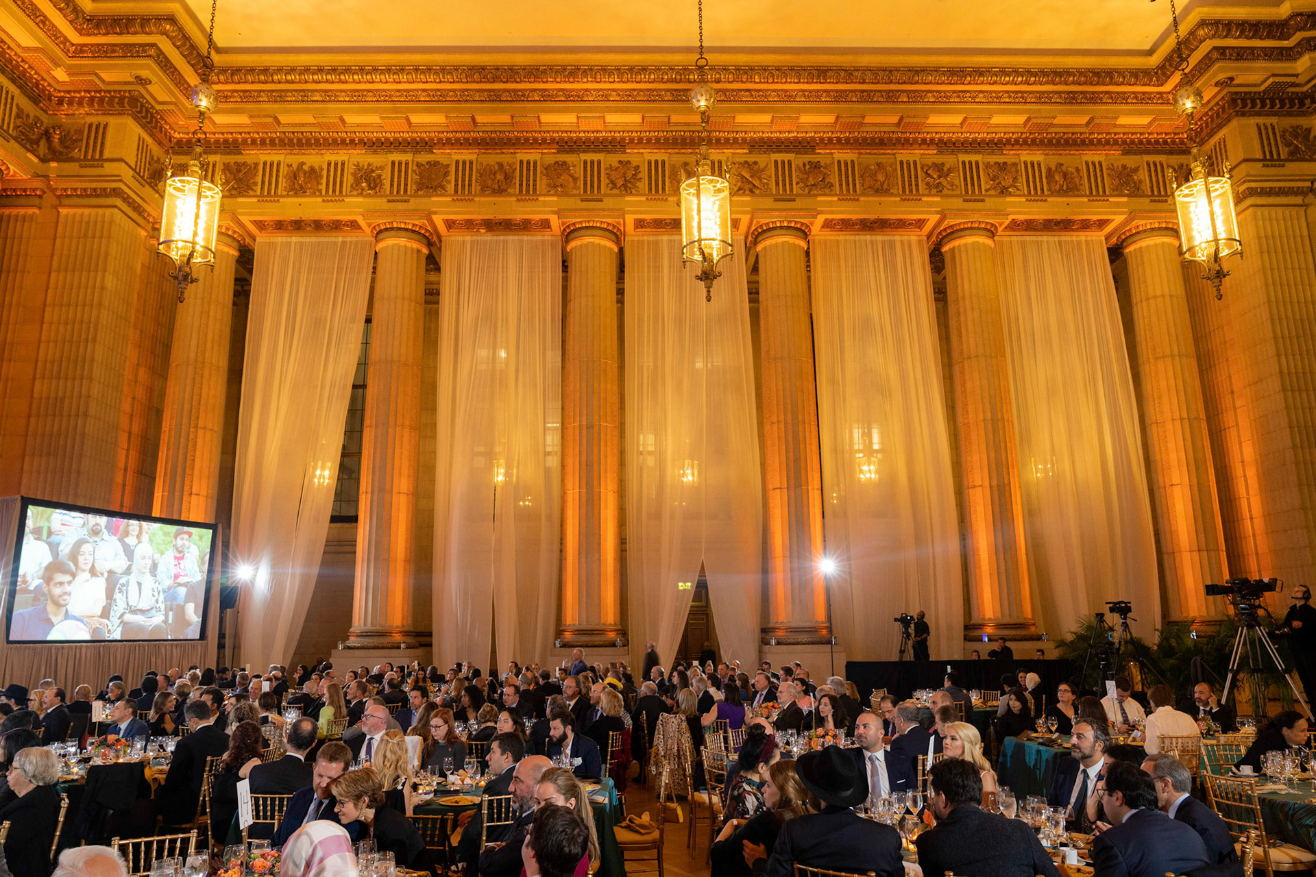 America Abroad Media (AAM) presents their annual gala awards dinner at the Andrew Mellon Auditorium in Washington D.C. on Tuesday, November 5, 2019. Honorees included Egyptian actress Yousra, Iranian activist and journalist Masih Alinejad, and film director Peter Berg.
