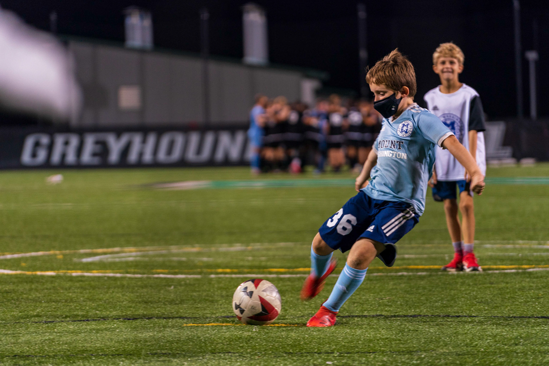 Members of the Mt. Washington Soccer Club (rec and travel) visited the Loyola Greyhounds for a game against Lafayette on Saturday, October 9, 2021.