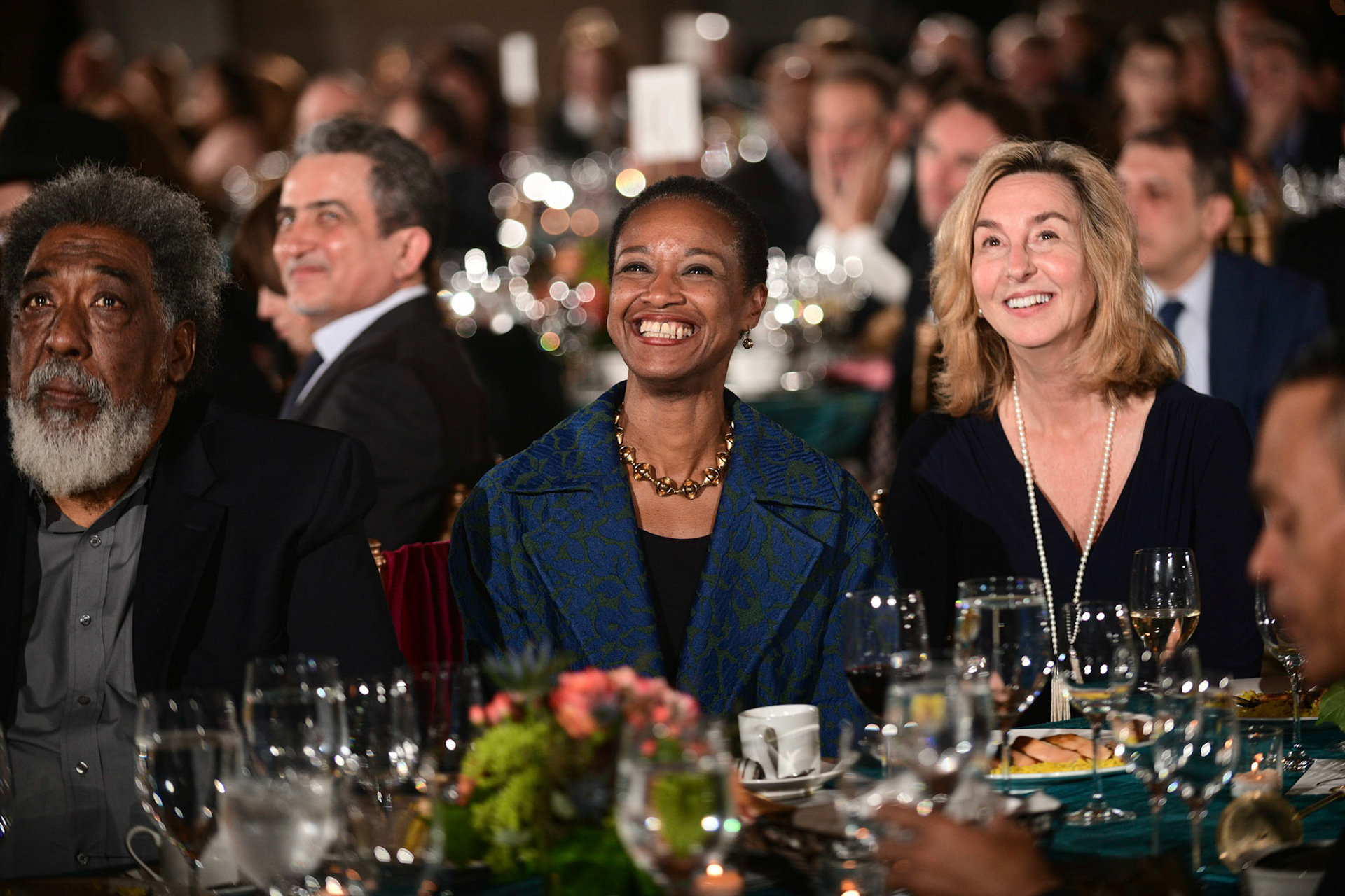 America Abroad Media (AAM) presents their annual gala awards dinner at the Andrew Mellon Auditorium in Washington D.C. on Tuesday, November 5, 2019. Honorees included Egyptian actress Yousra, Iranian activist and journalist Masih Alinejad, and film director Peter Berg.