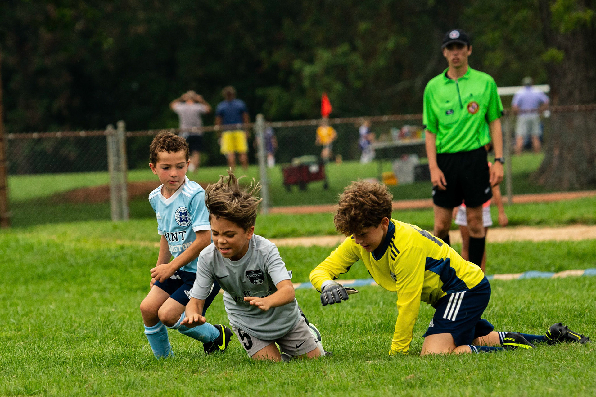 The Mt. Washington U10 Travel soccer team plays in the Labor Day Tournament.