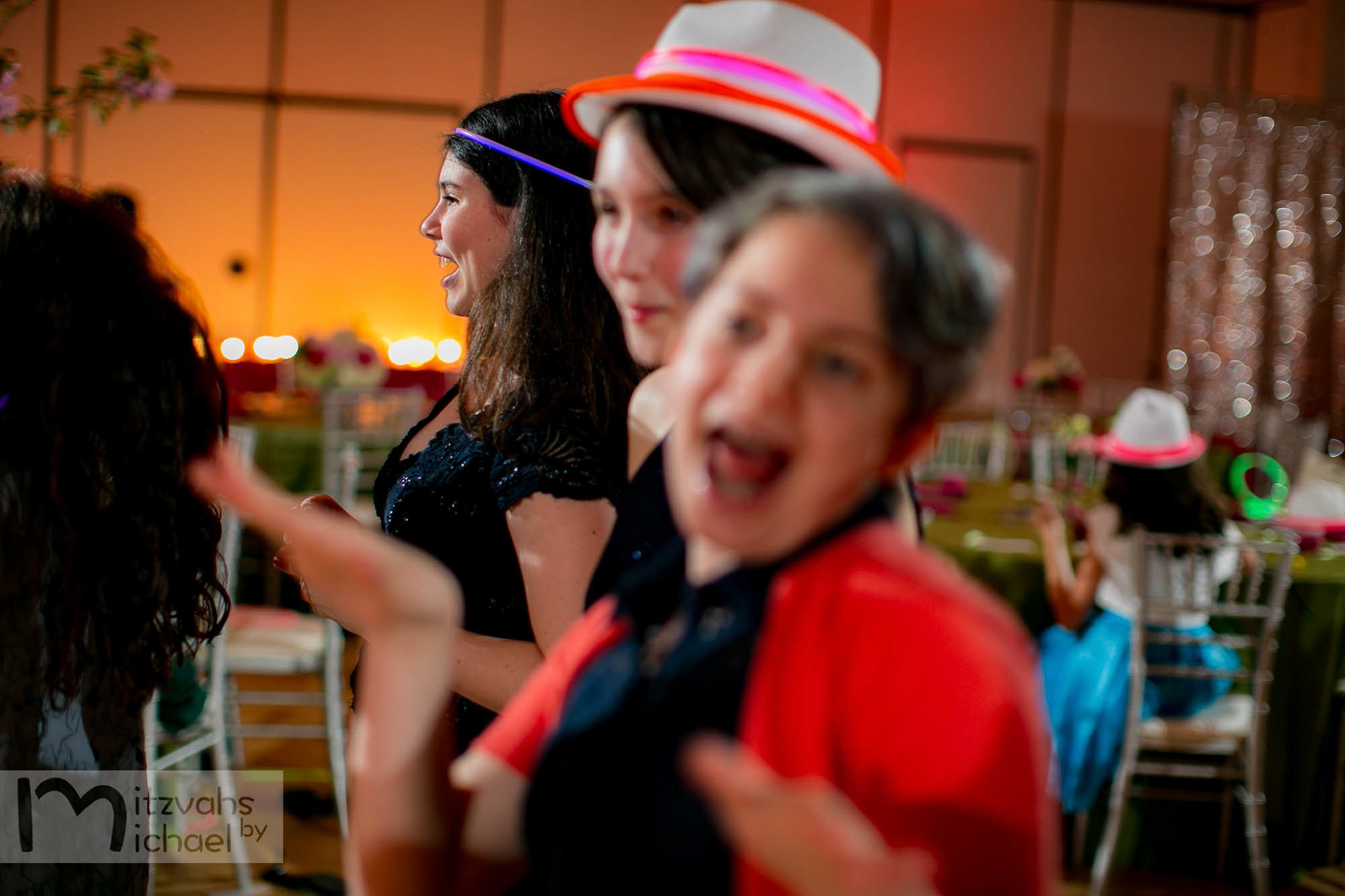 Rachel's Agudas Achim, Alexandria, VA Bat Mitzvah by Mitzvahs by Michael Temchine Photography and Pop Color Events.