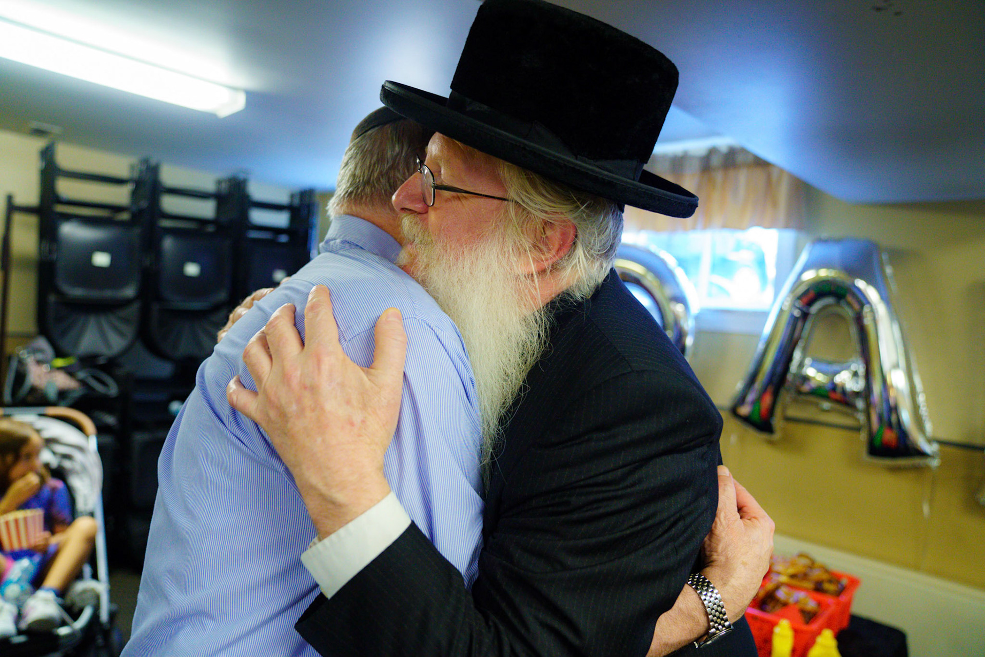 Daniel’s upsherin on the occasion of his third birthday at Rabbi Goldberger’s shul, Tiferes Yisroel.