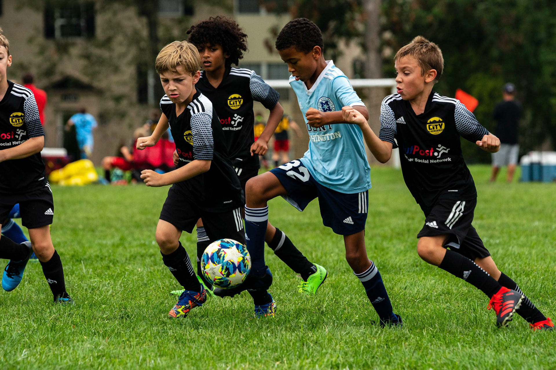 The Mt. Washington U10 Travel soccer team plays in the Labor Day Tournament.