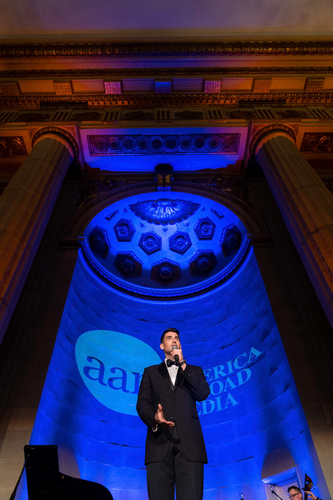 America Abroad Media (AAM) presents their annual gala awards dinner at the Andrew Mellon Auditorium in Washington D.C. on Tuesday, November 5, 2019. Honorees included Egyptian actress Yousra, Iranian activist and journalist Masih Alinejad, and film director Peter Berg.