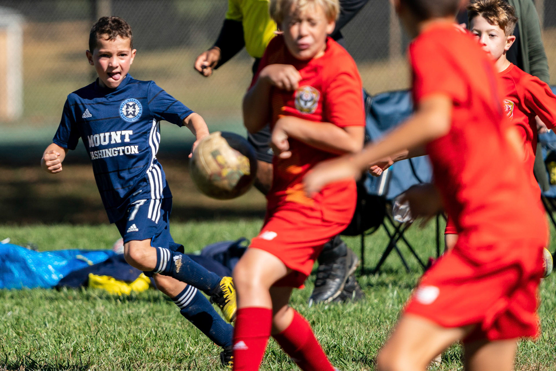 On the wing Simons lets loose a cross away at Phoenix FC Sunday, October 16, 2022.