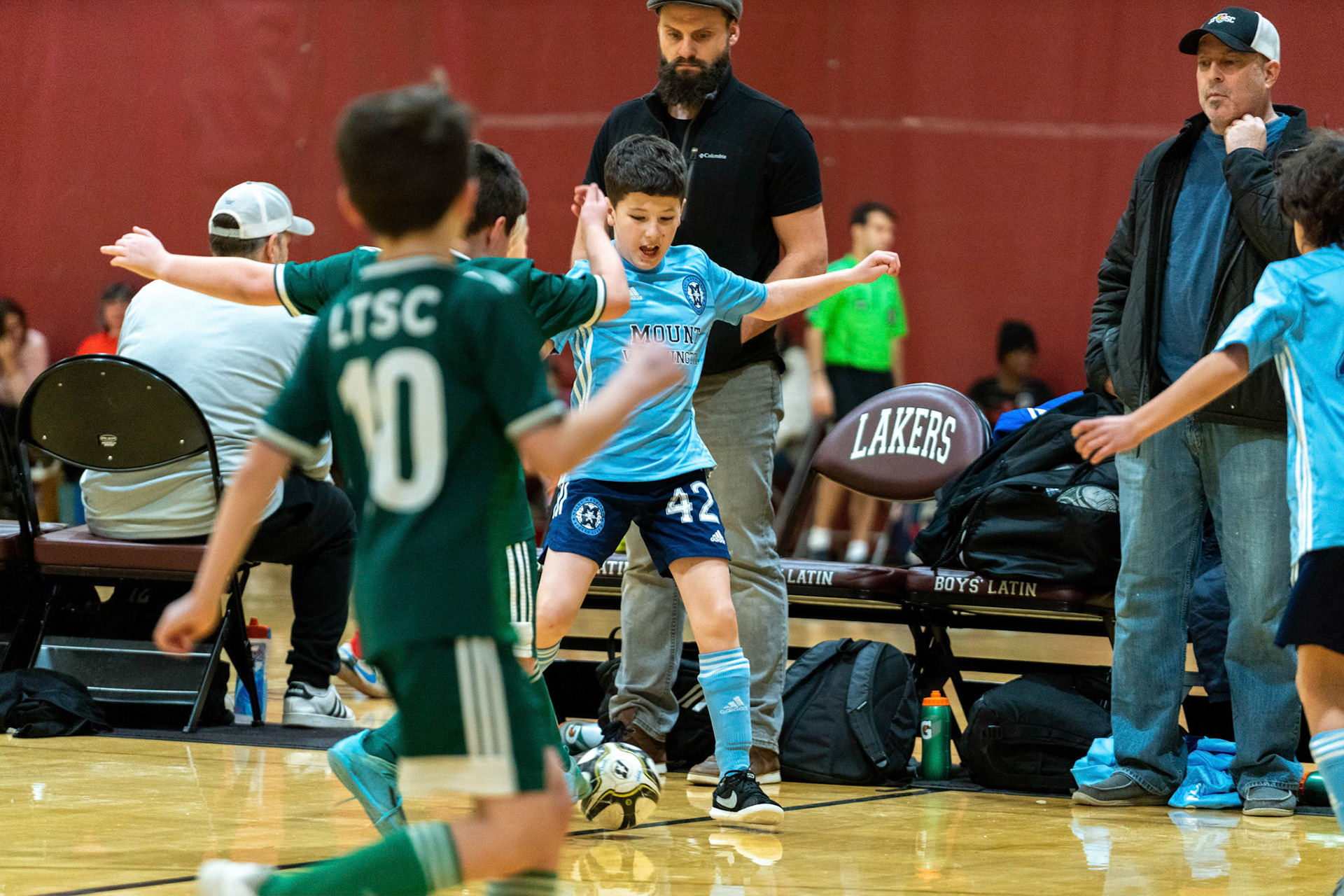 Cameraon looks to lose a shot on goal as MWFC defeats LTSC 8-2 on Saturday, February 4, 2023.