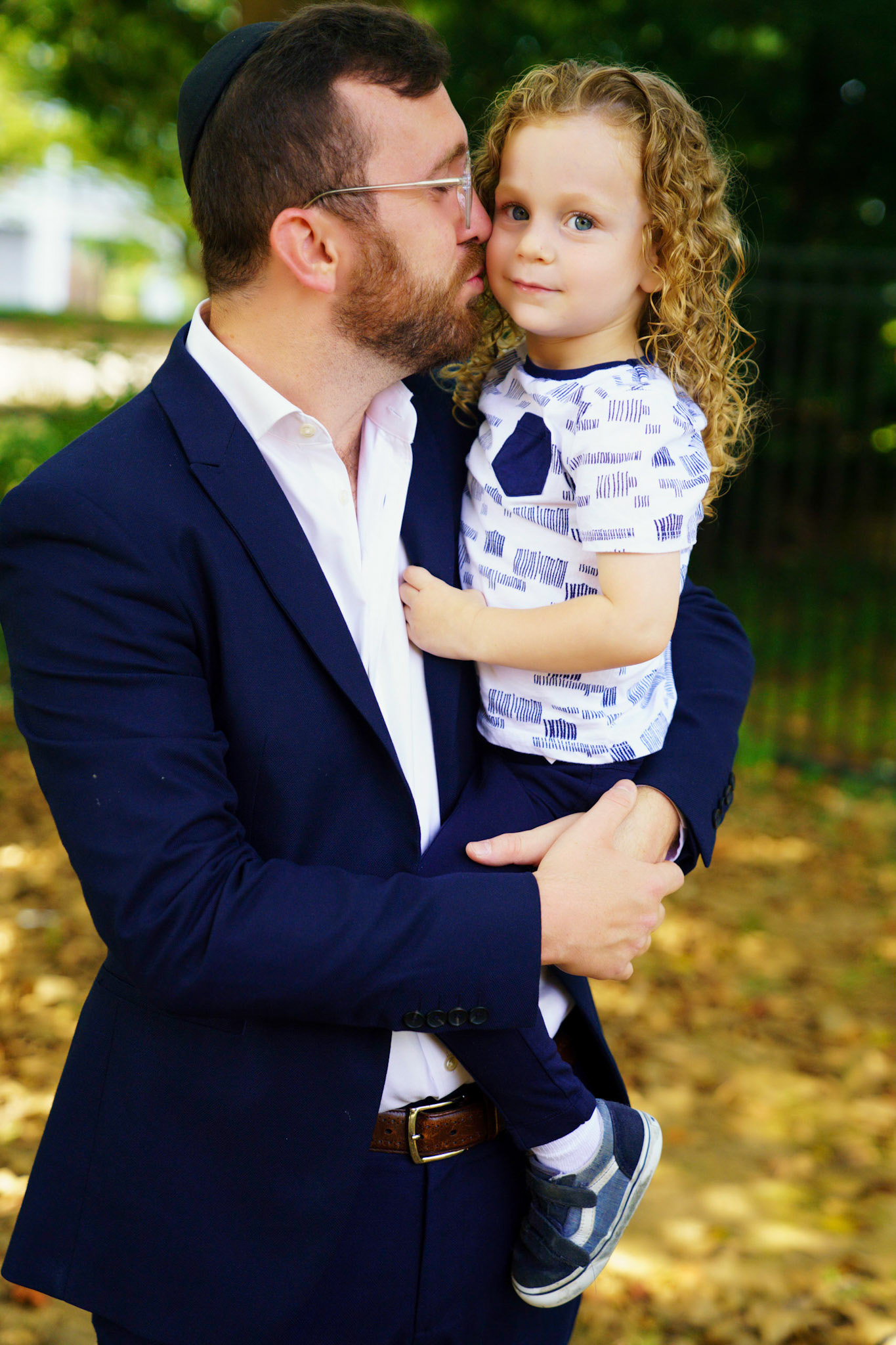 Daniel’s upsherin on the occasion of his third birthday at Rabbi Goldberger’s shul, Tiferes Yisroel.