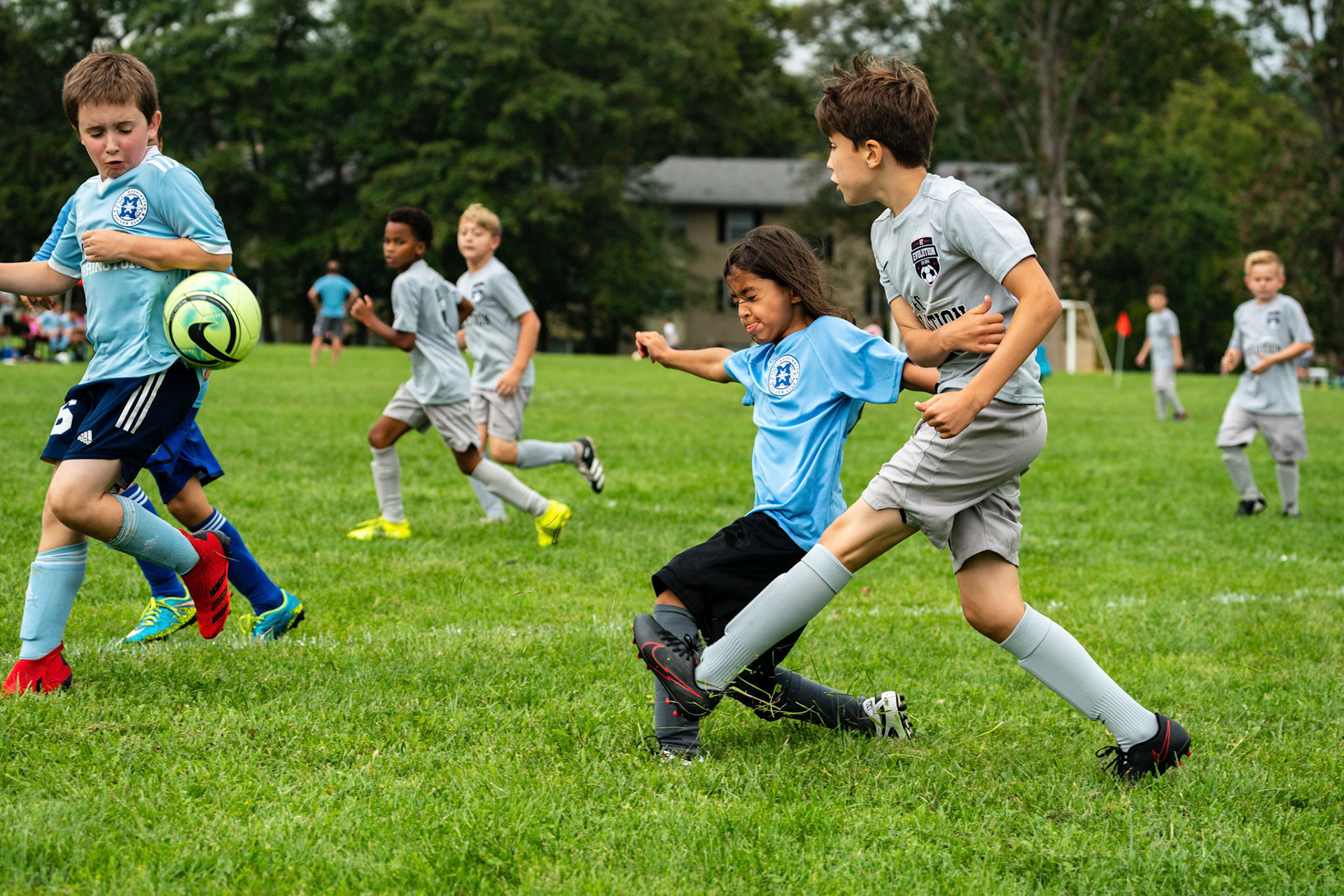 The Mt. Washington U10 Travel soccer team plays in the Labor Day Tournament.