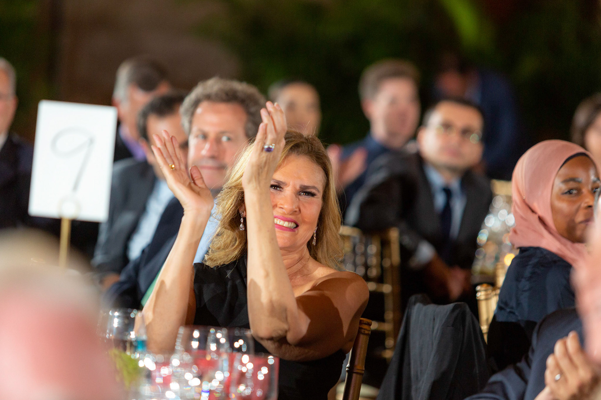 America Abroad Media (AAM) presents their annual gala awards dinner at the Andrew Mellon Auditorium in Washington D.C. on Tuesday, November 5, 2019. Honorees included Egyptian actress Yousra, Iranian activist and journalist Masih Alinejad, and film director Peter Berg.