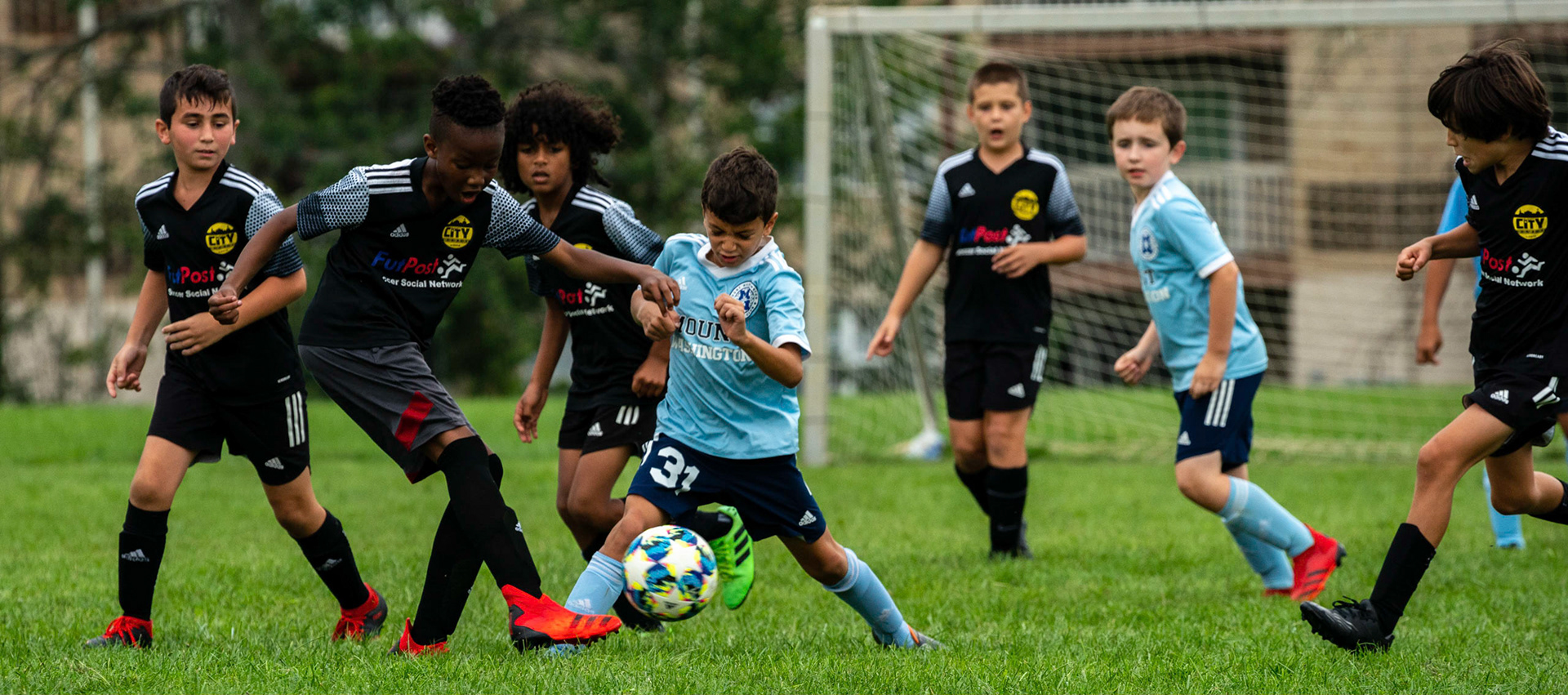 The Mt. Washington U10 Travel soccer team plays in the Labor Day Tournament.
