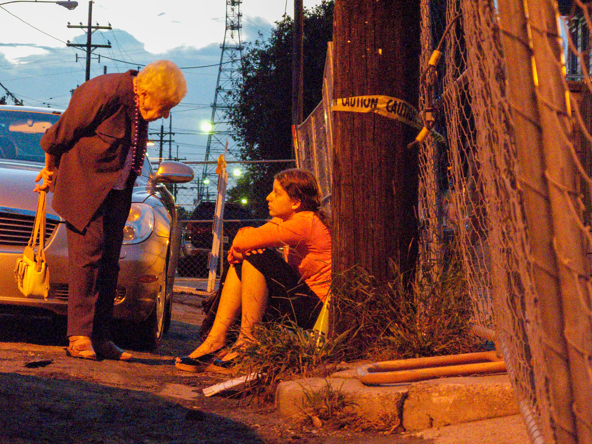 Graduation night on Oak st outside of Jacques-Imo's.