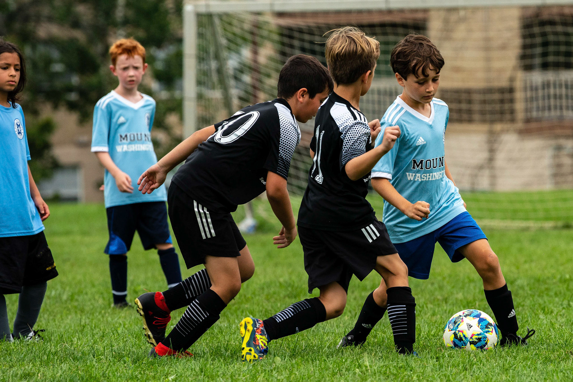 The Mt. Washington U10 Travel soccer team plays in the Labor Day Tournament.