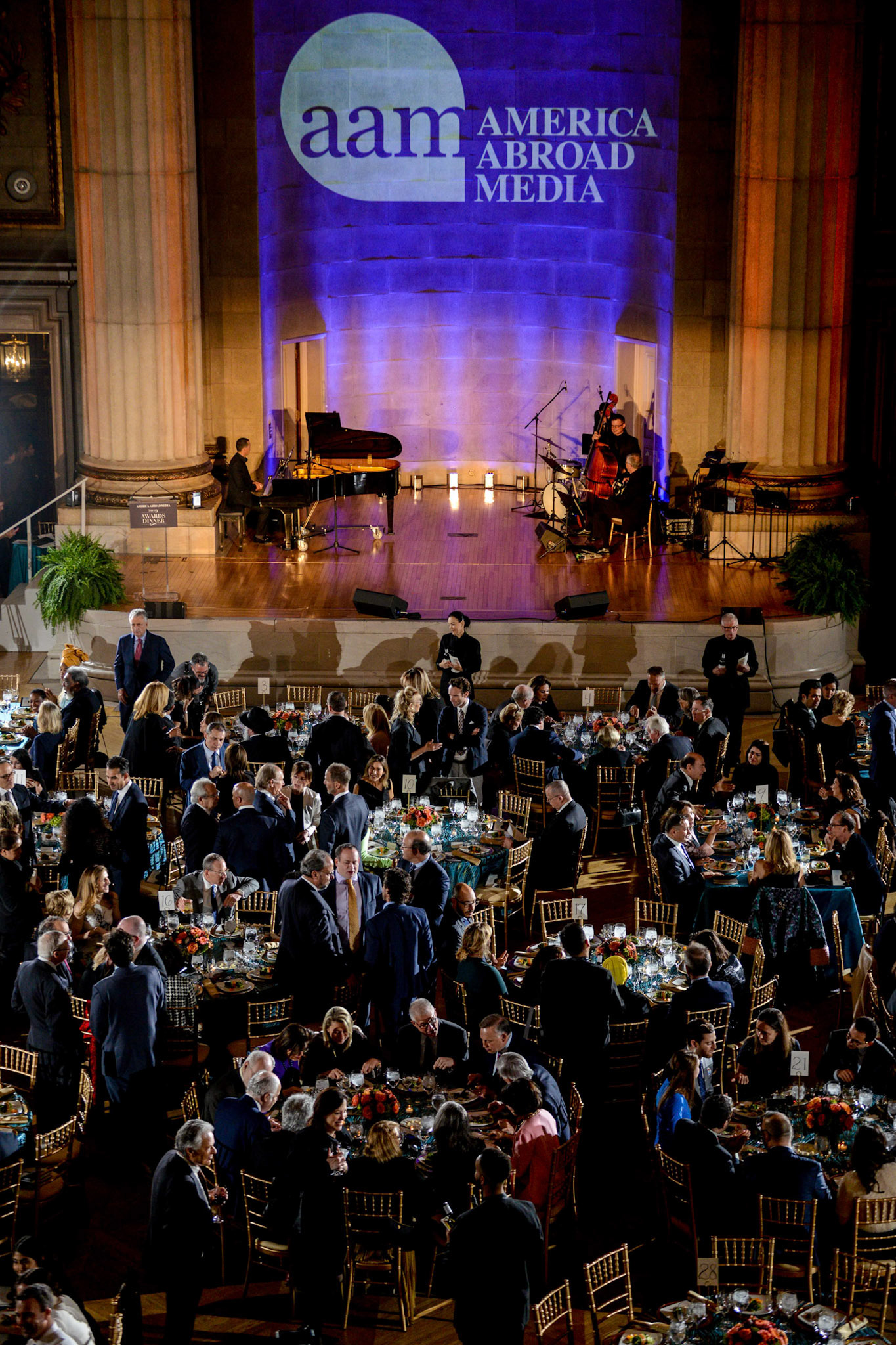 America Abroad Media (AAM) presents their annual gala awards dinner at the Andrew Mellon Auditorium in Washington D.C. on Tuesday, November 5, 2019. Honorees included Egyptian actress Yousra, Iranian activist and journalist Masih Alinejad, and film director Peter Berg.