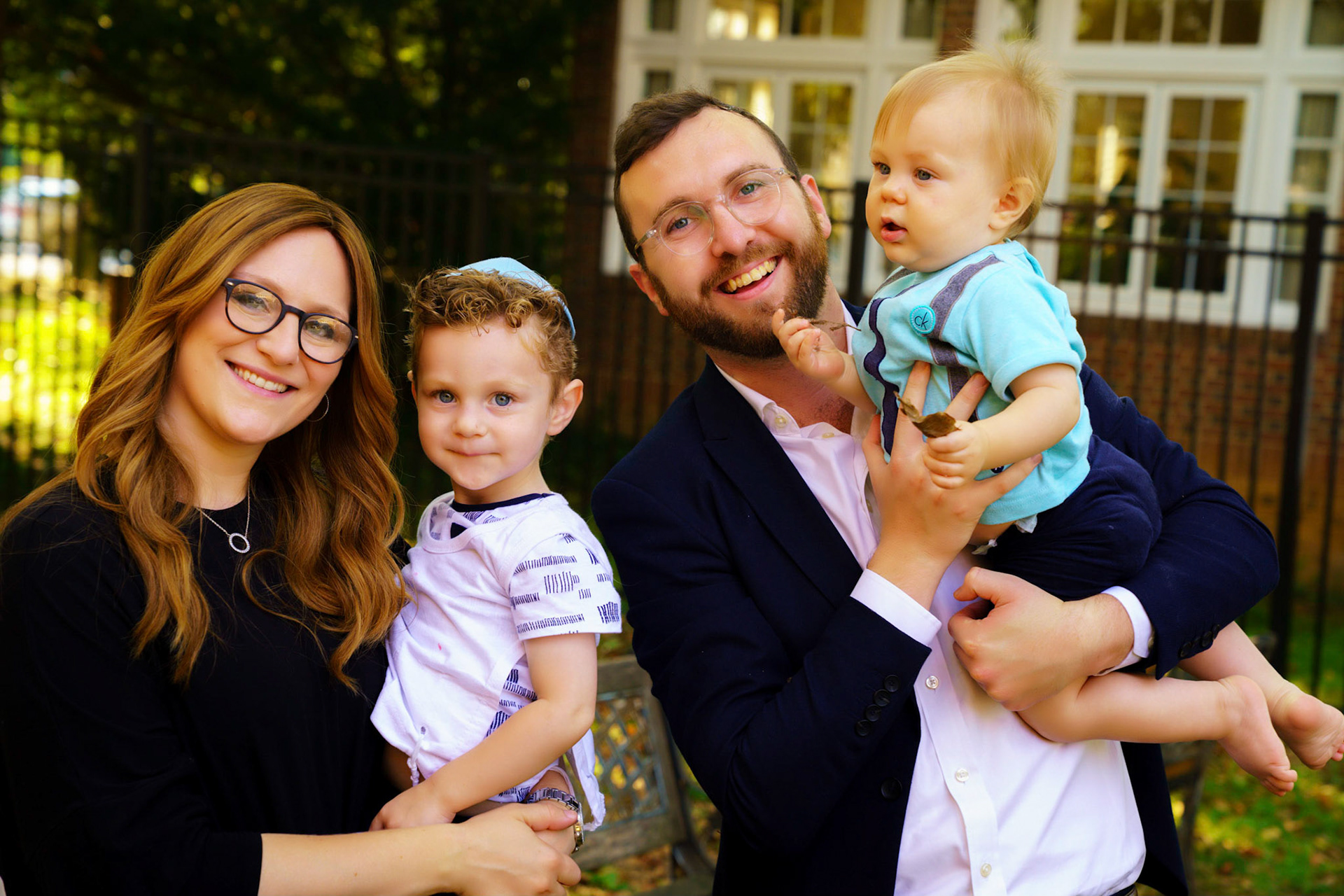 Daniel’s upsherin on the occasion of his third birthday at Rabbi Goldberger’s shul, Tiferes Yisroel.