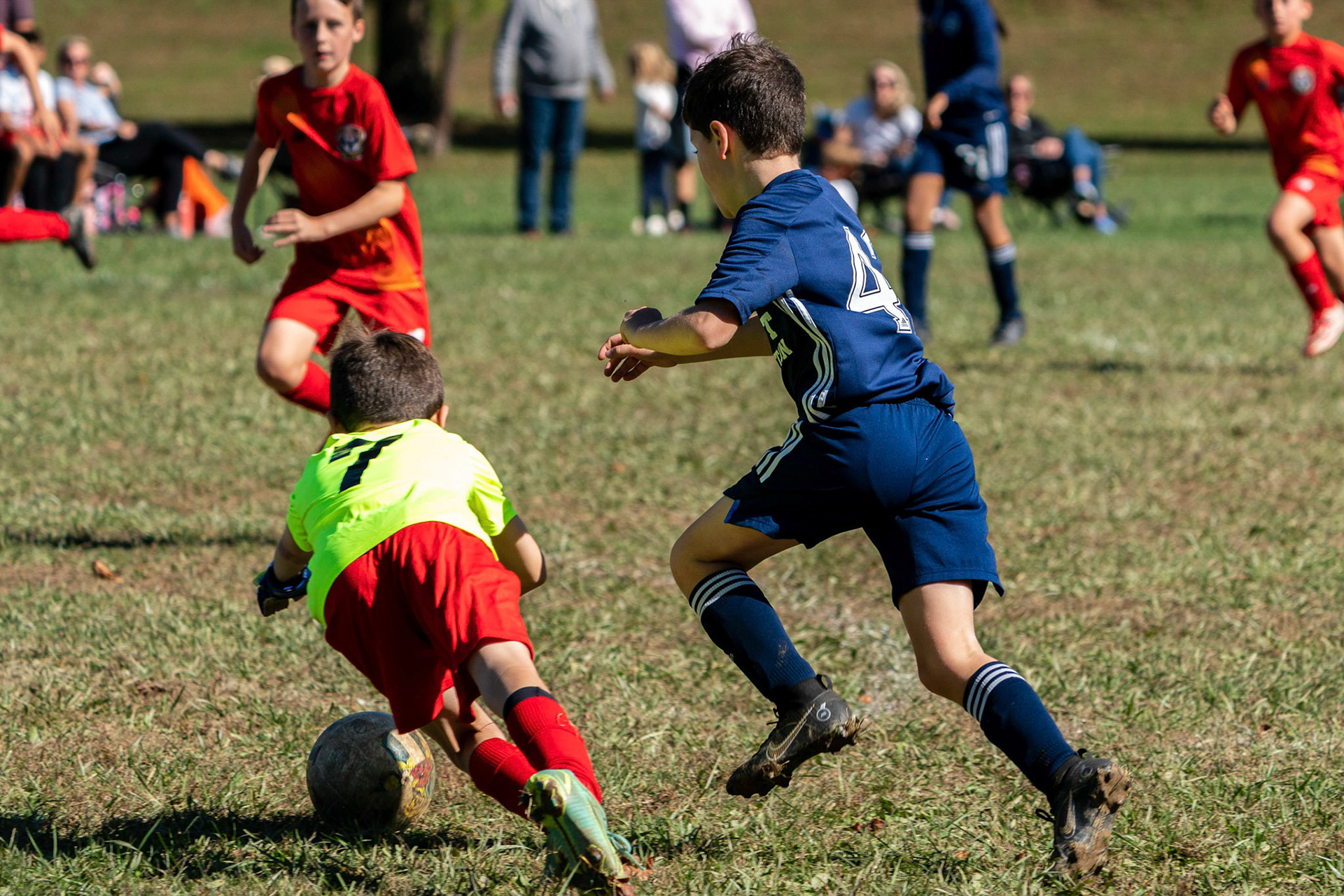 Cameron pressures the goalie in the second half away at Phoenix FC Sunday, October 16, 2022.